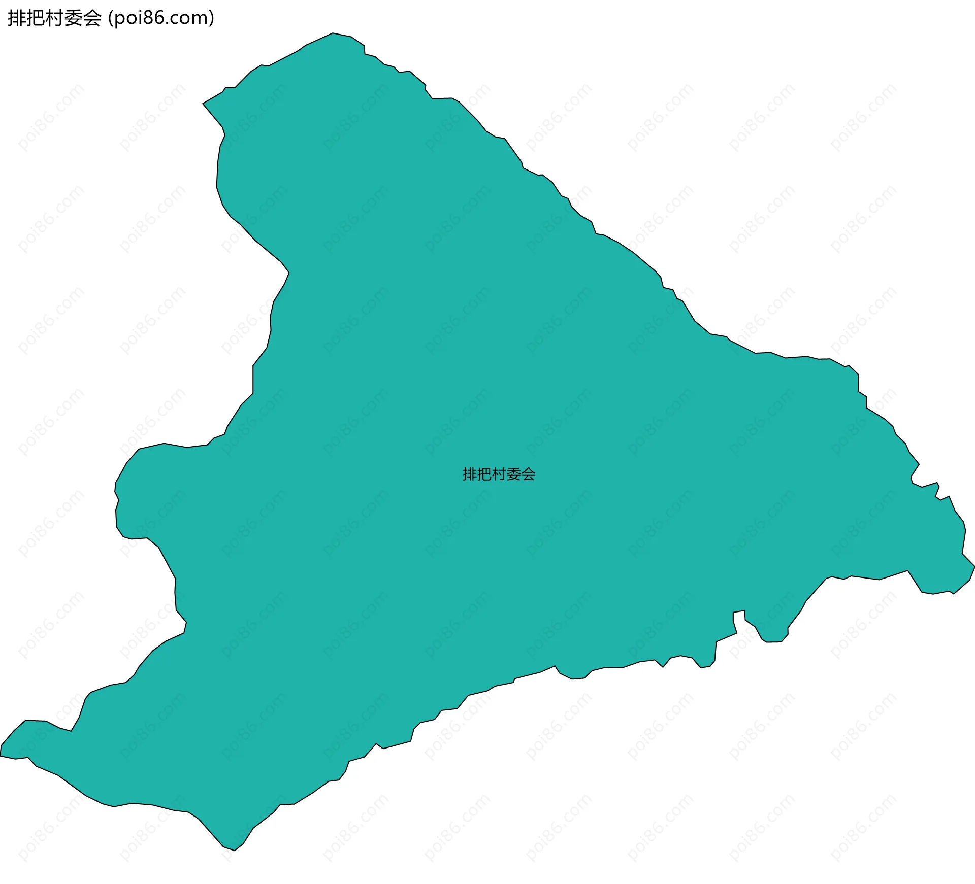 排把村委会边界地图