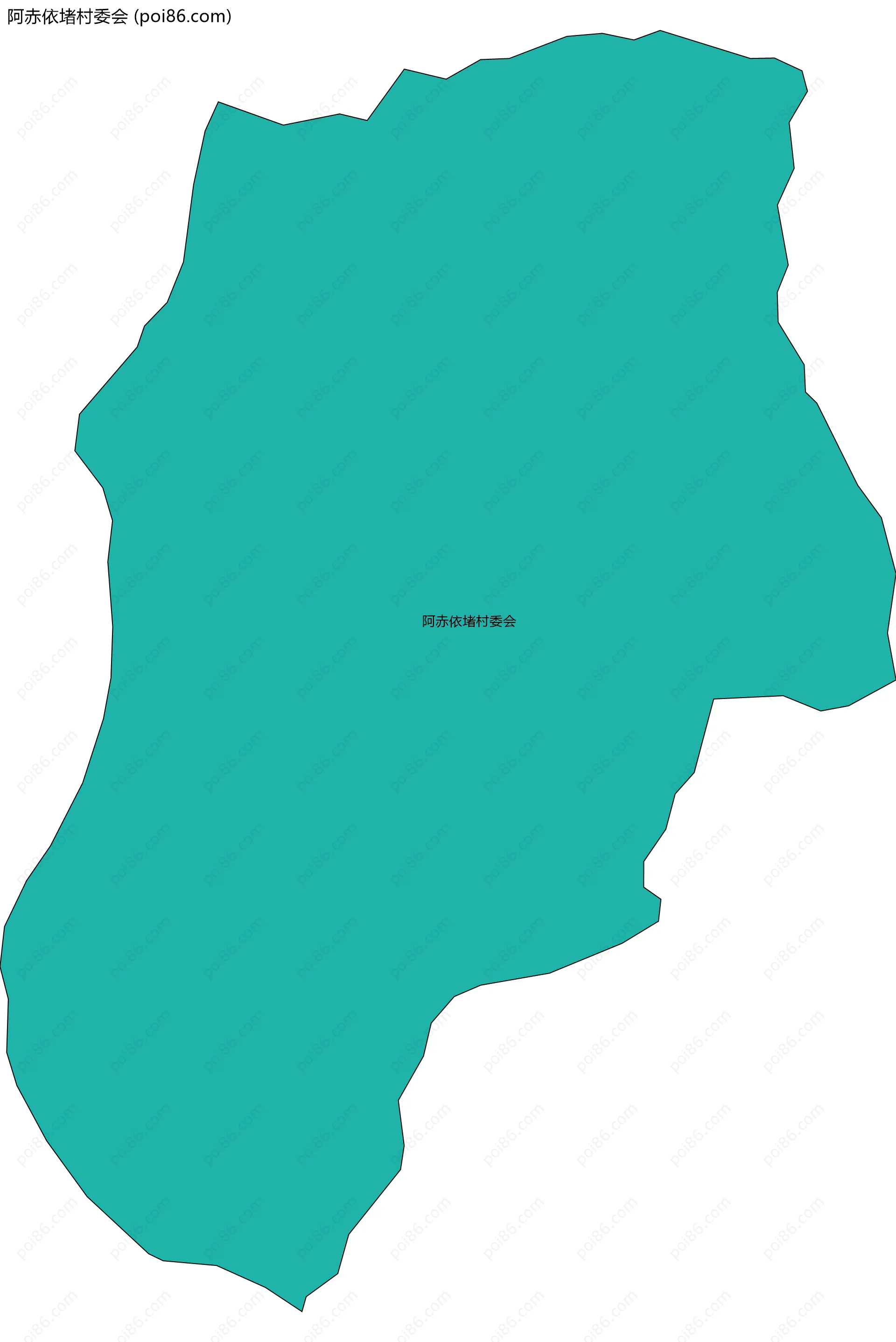 阿赤依堵村委会边界地图