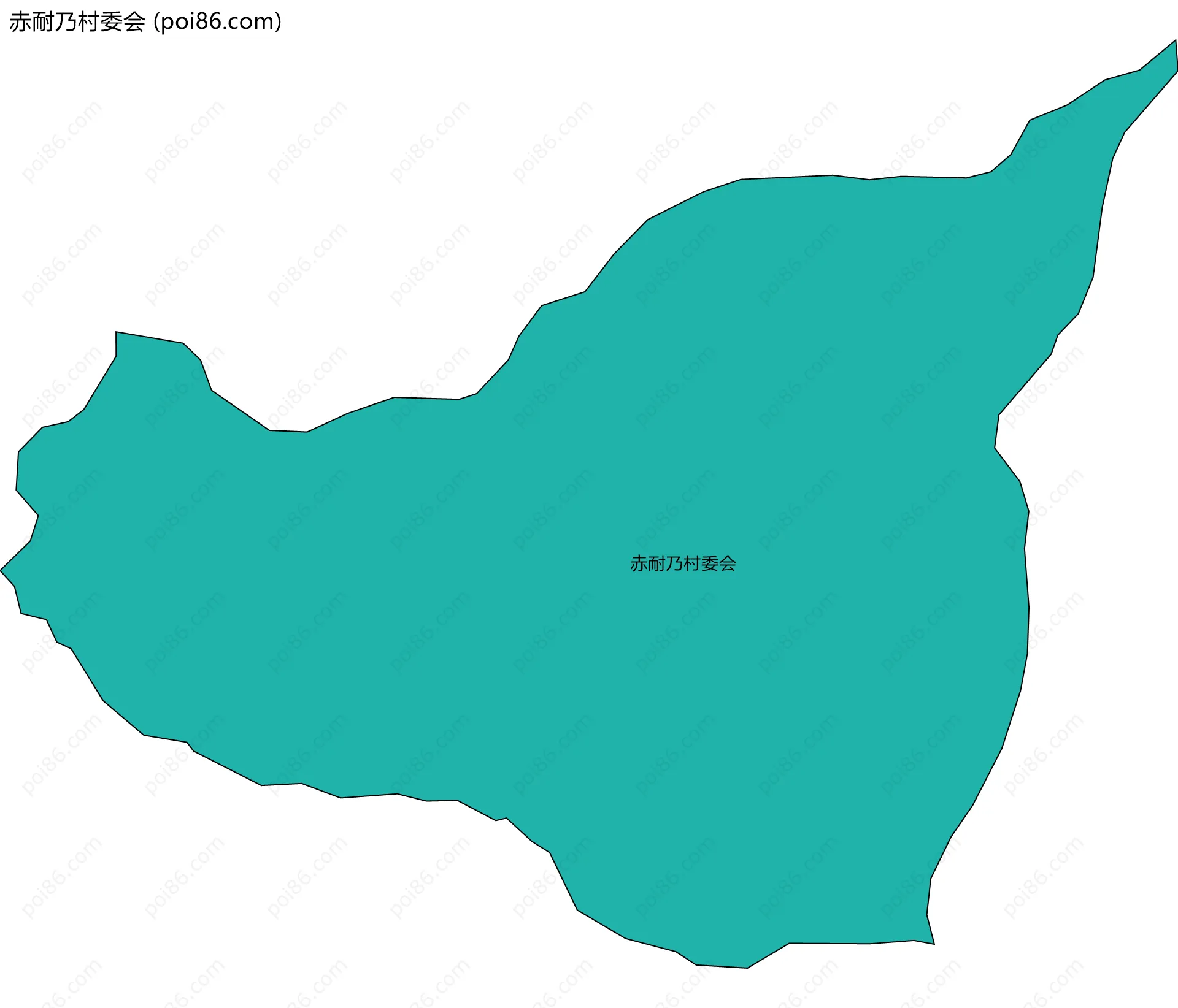 赤耐乃村委会边界地图