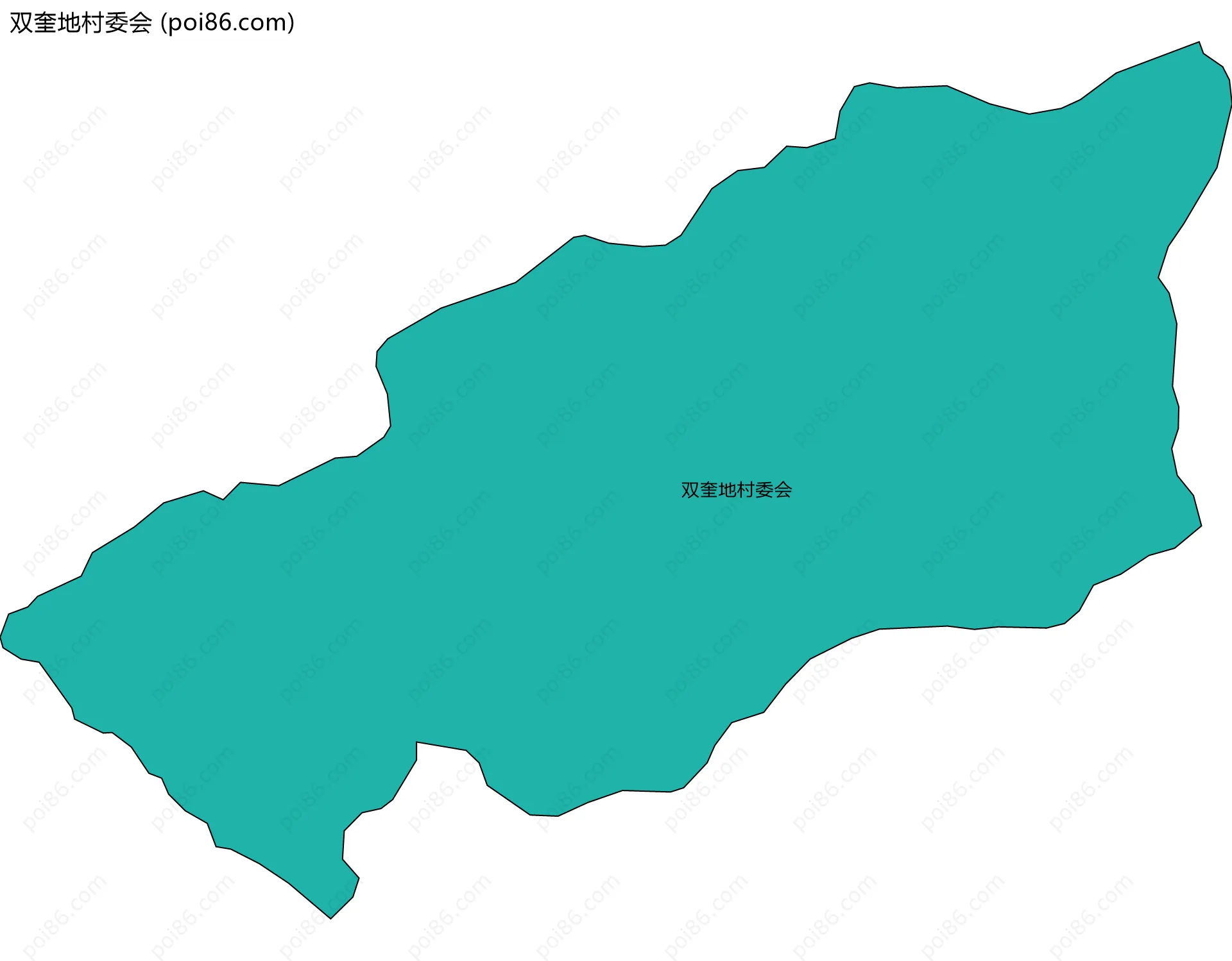 双奎地村委会边界地图