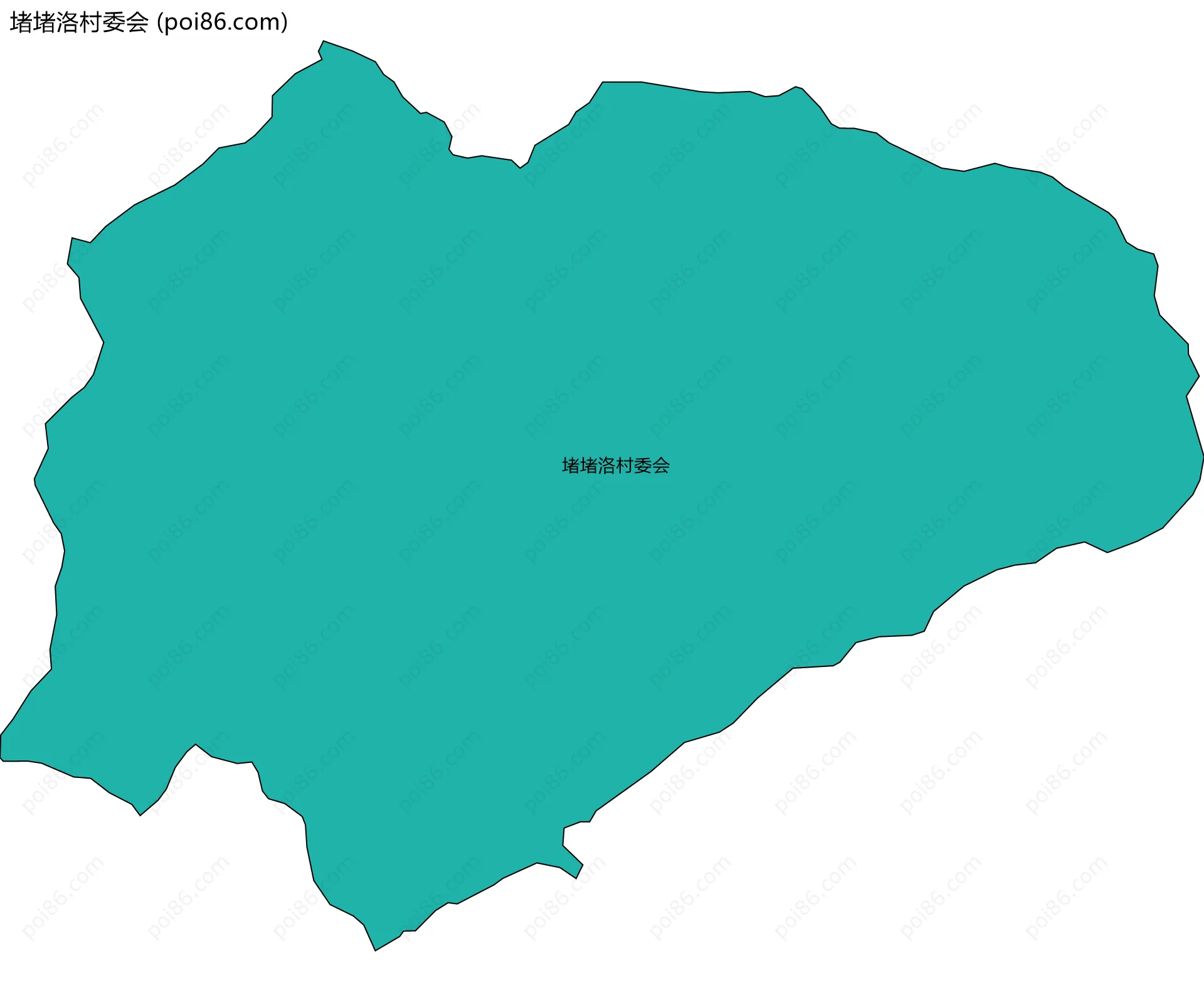 堵堵洛村委会边界地图