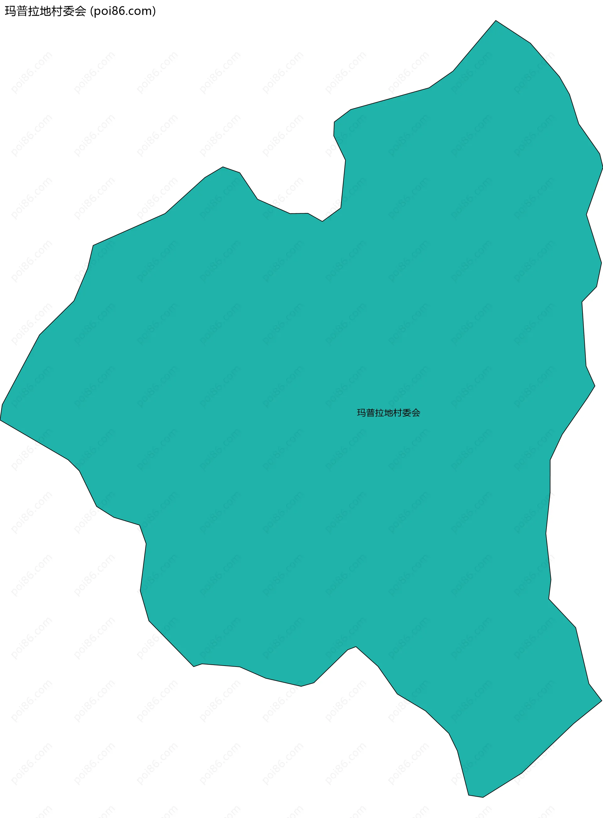 玛普拉地村委会边界地图