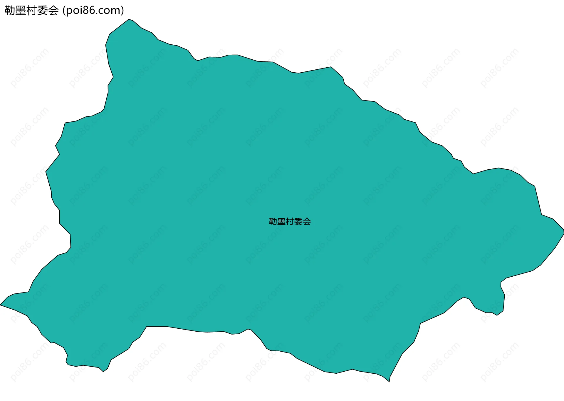 勒墨村委会边界地图