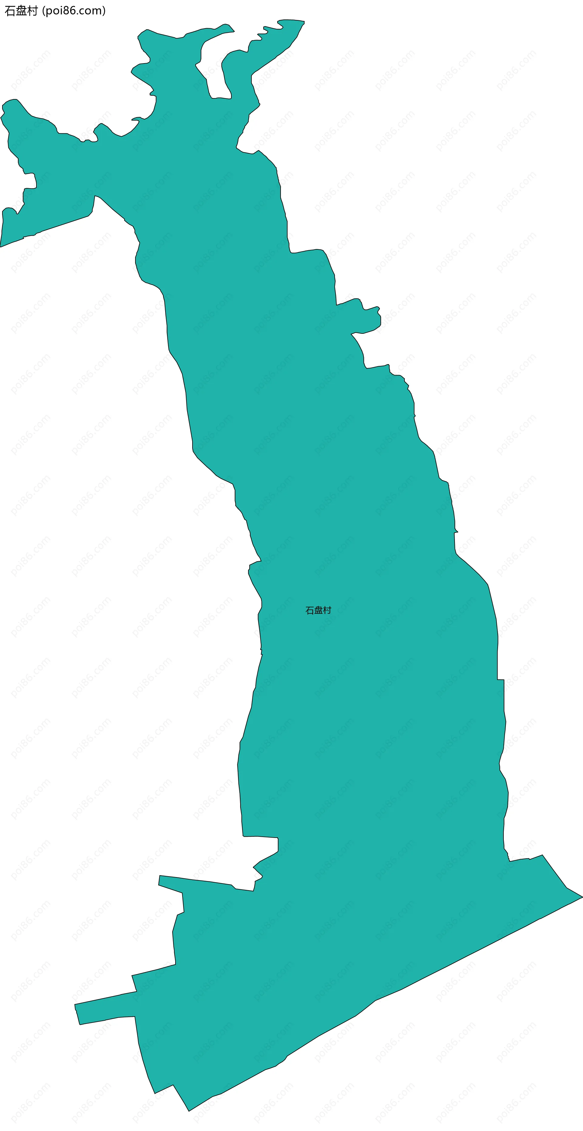 石盘村边界地图