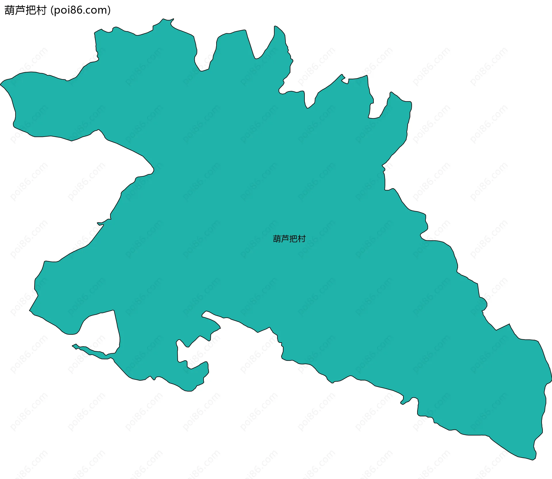 葫芦把村边界地图