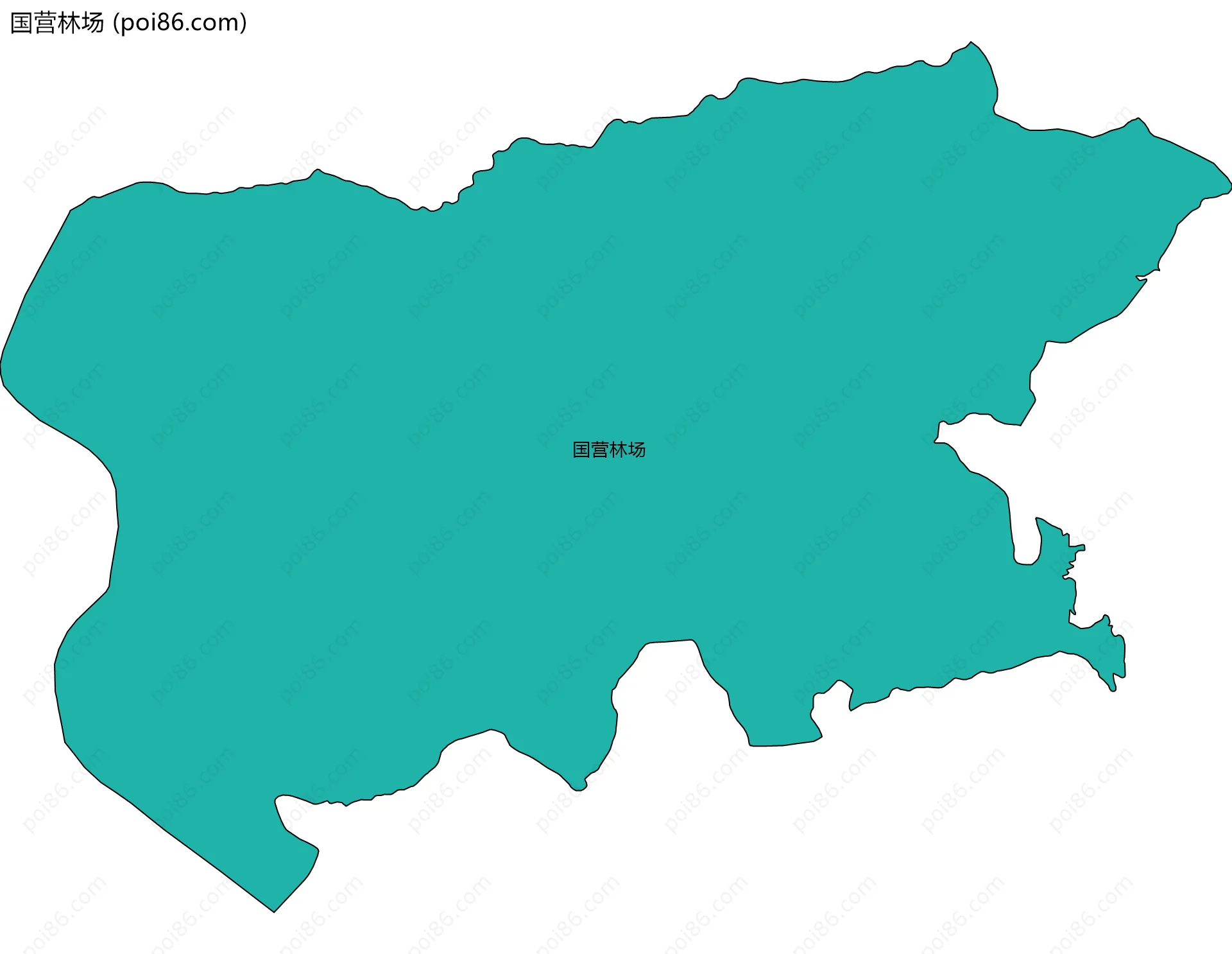 国营林场边界地图