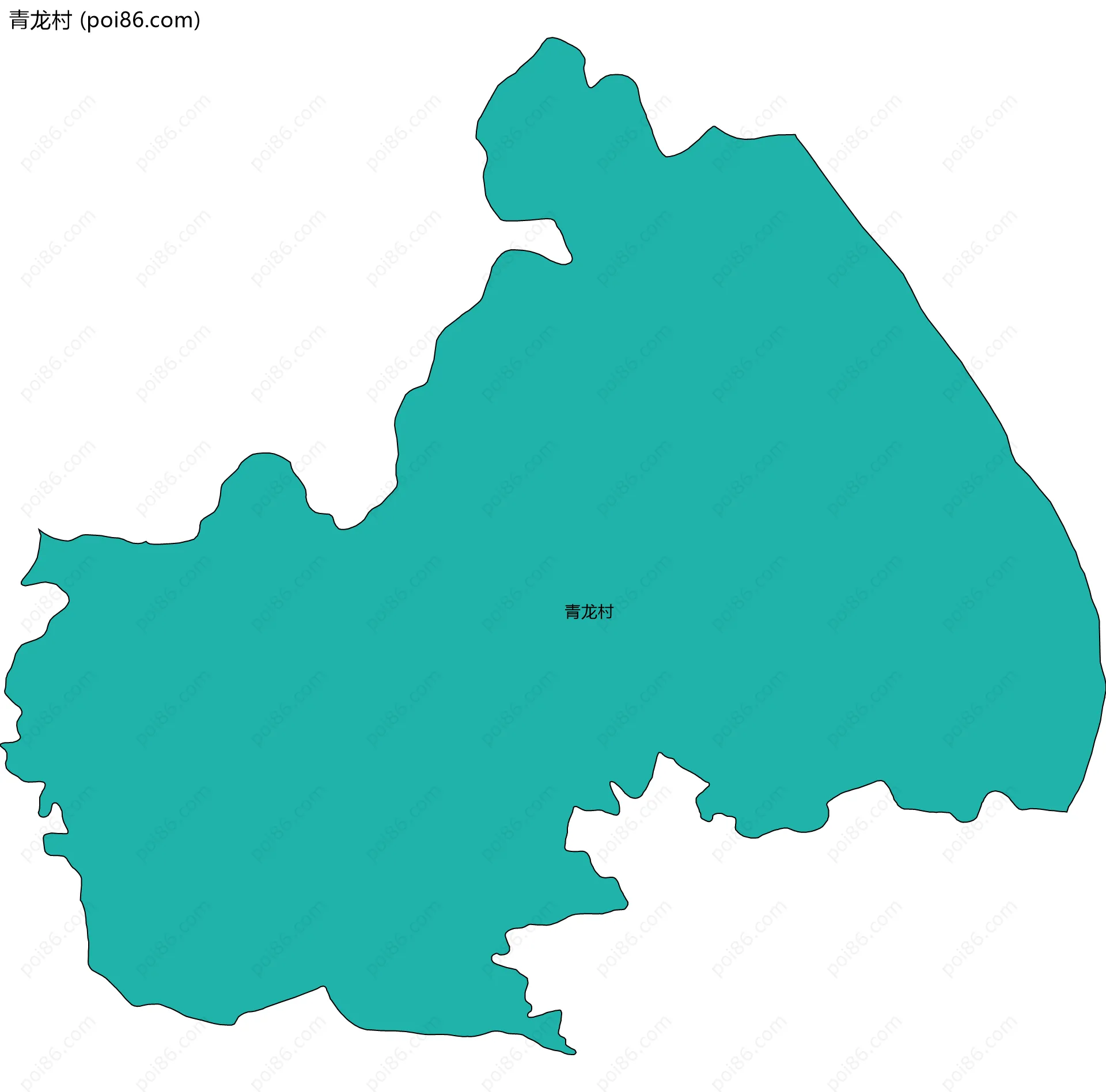 青龙村边界地图