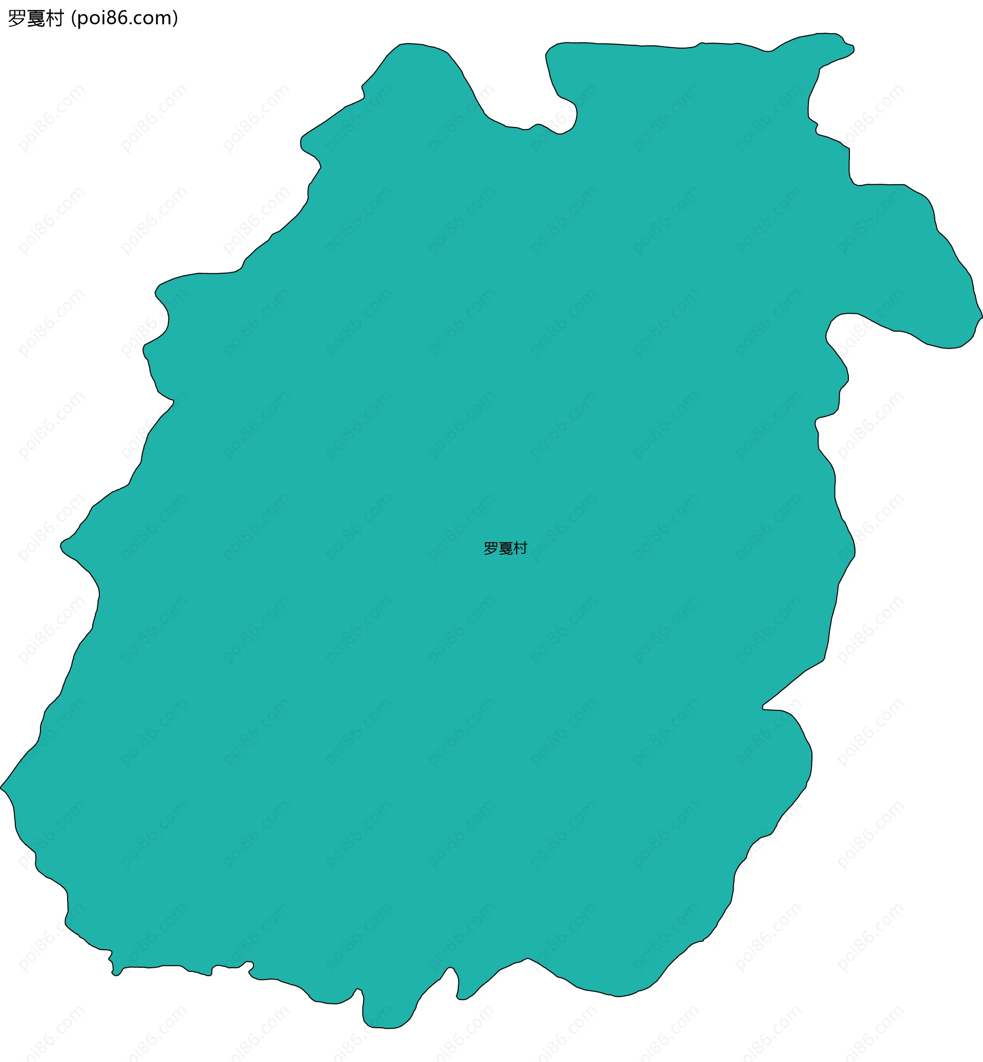 罗戛村边界地图