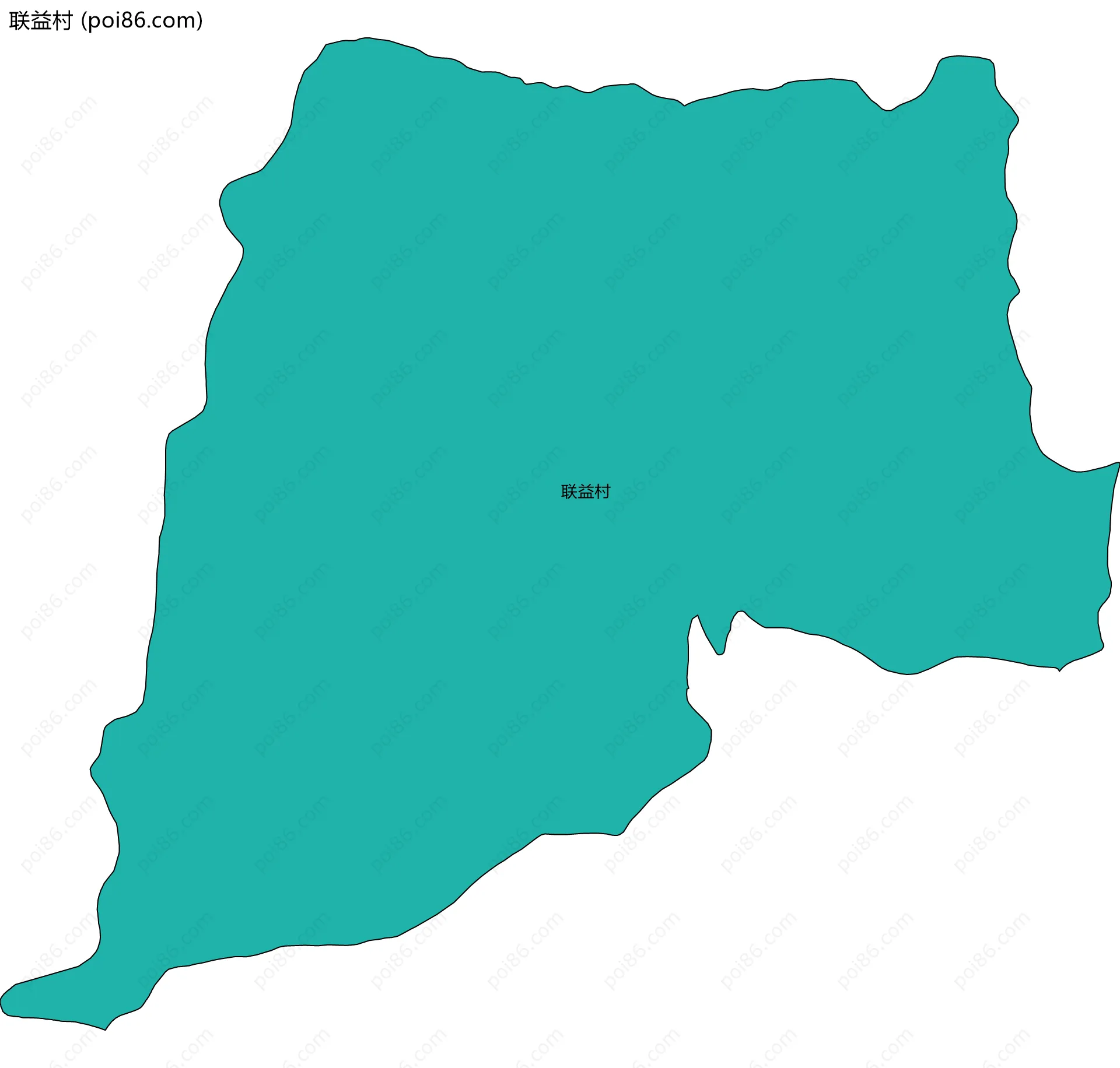 联益村边界地图