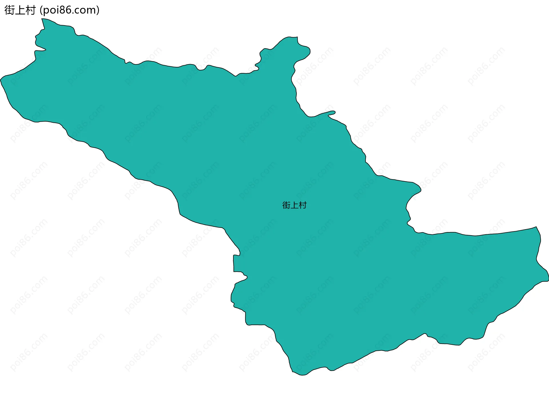 街上村边界地图
