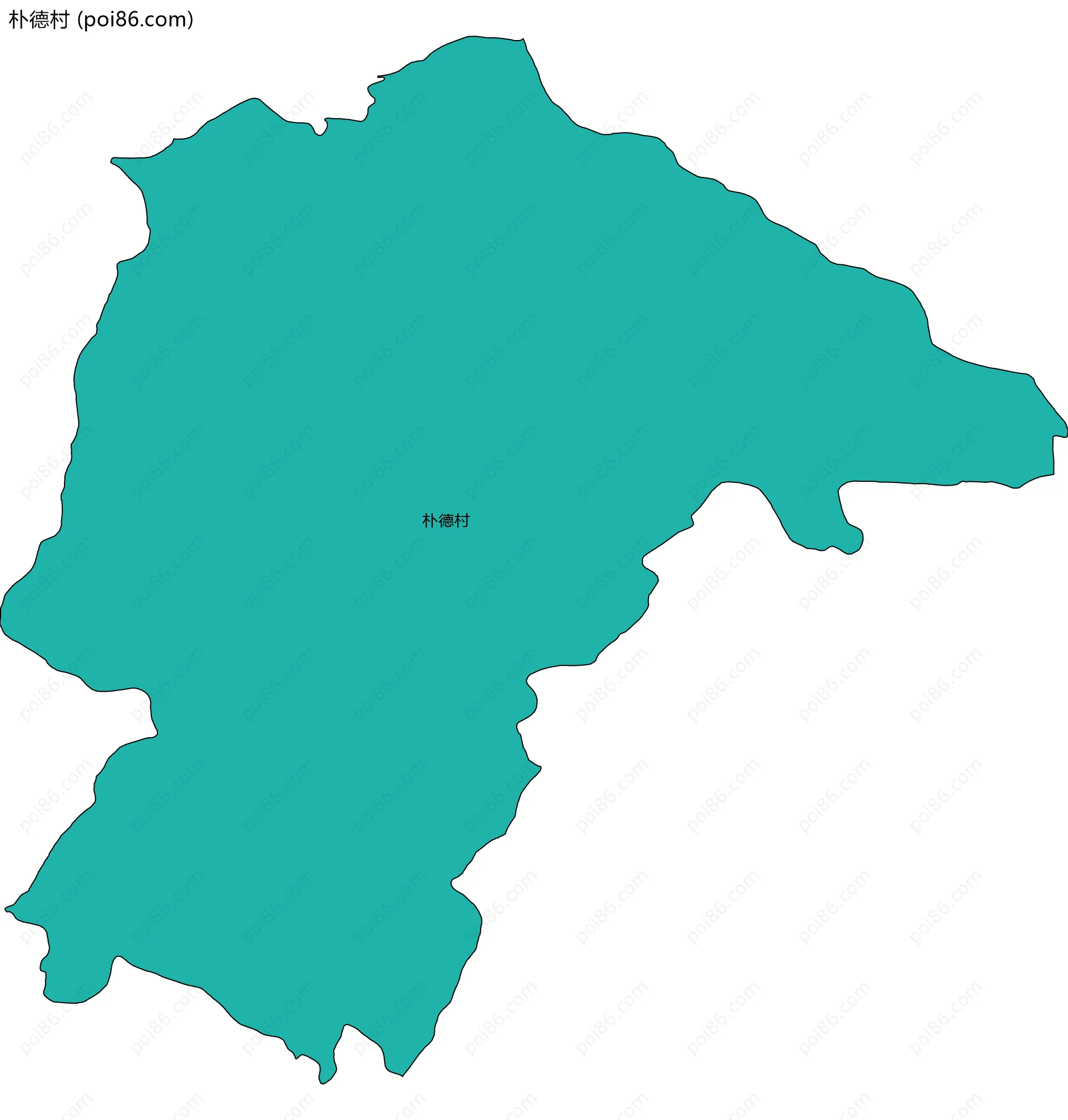 朴德村边界地图