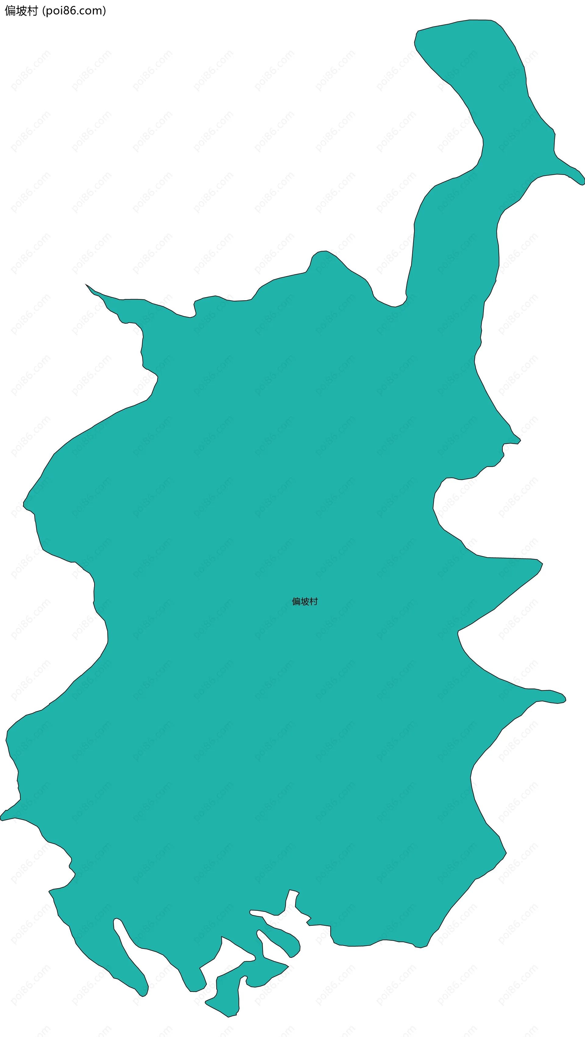 偏坡村边界地图