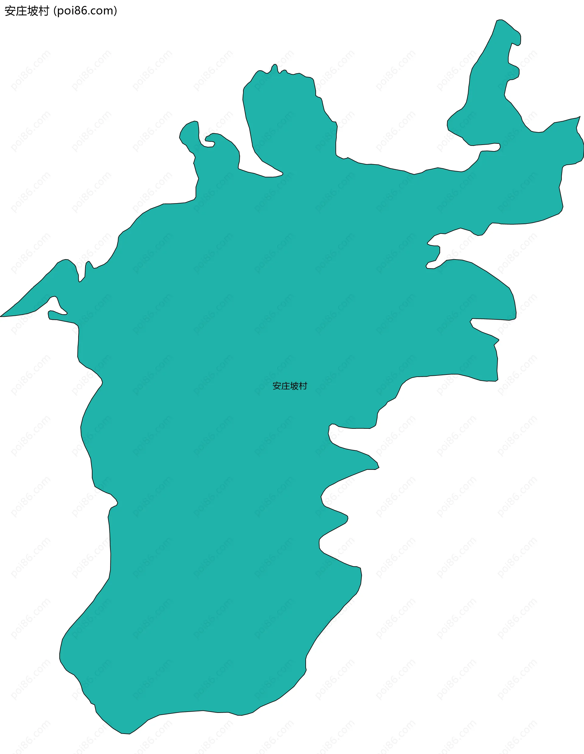 安庄坡村边界地图