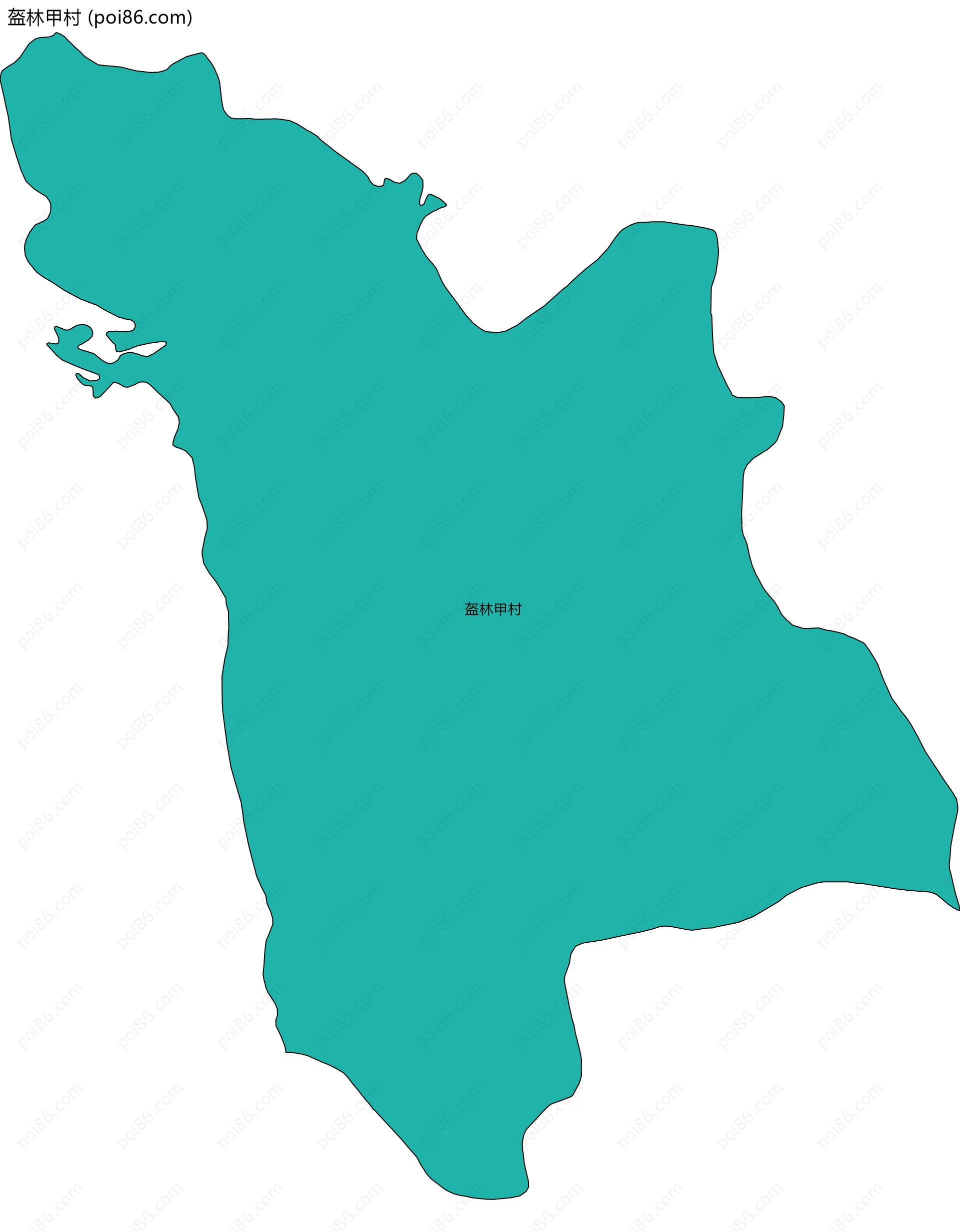 盔林甲村边界地图