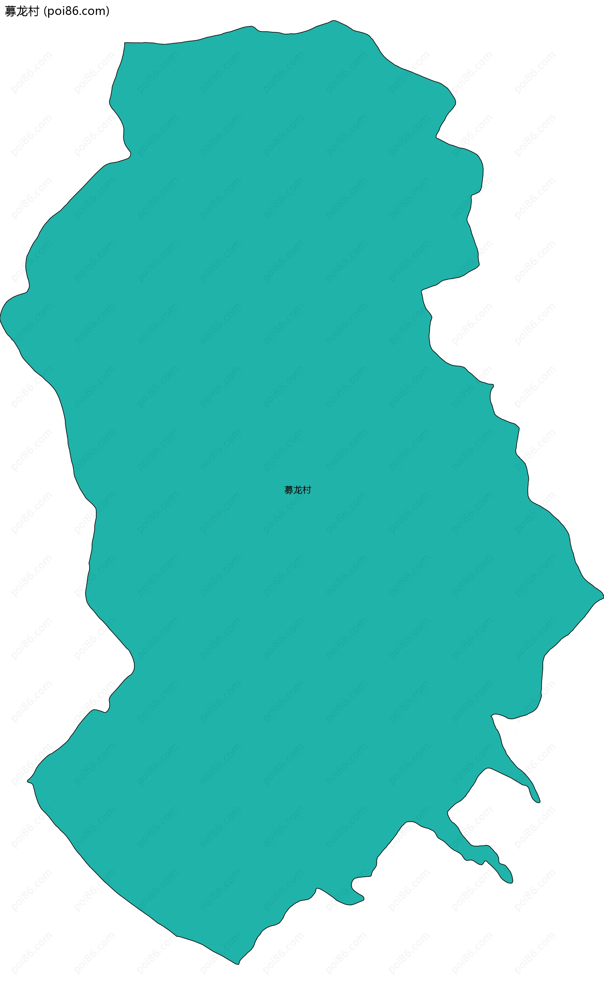 募龙村边界地图