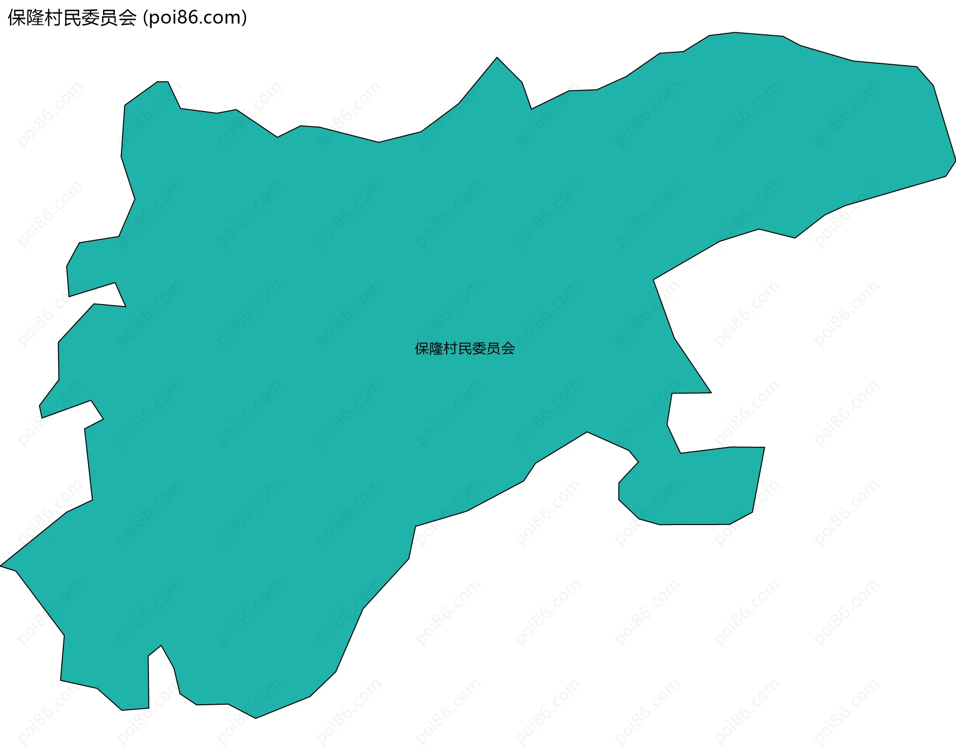 保隆村民委员会边界地图