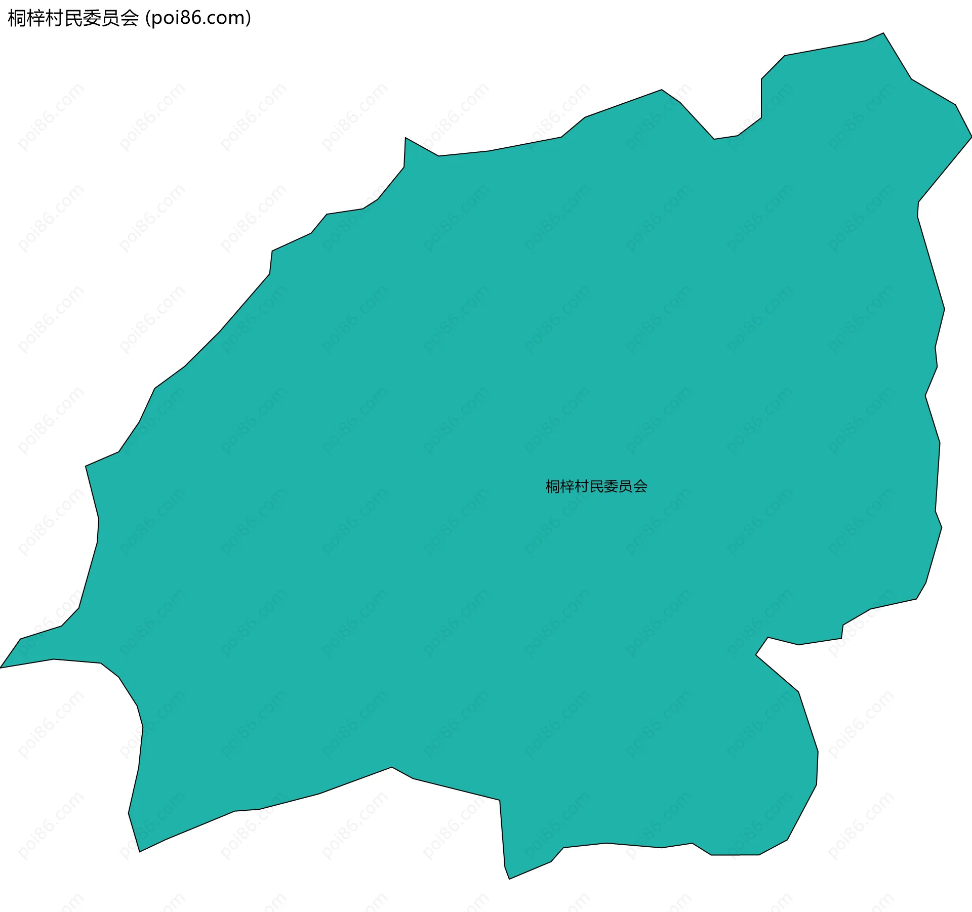 桐梓村民委员会边界地图
