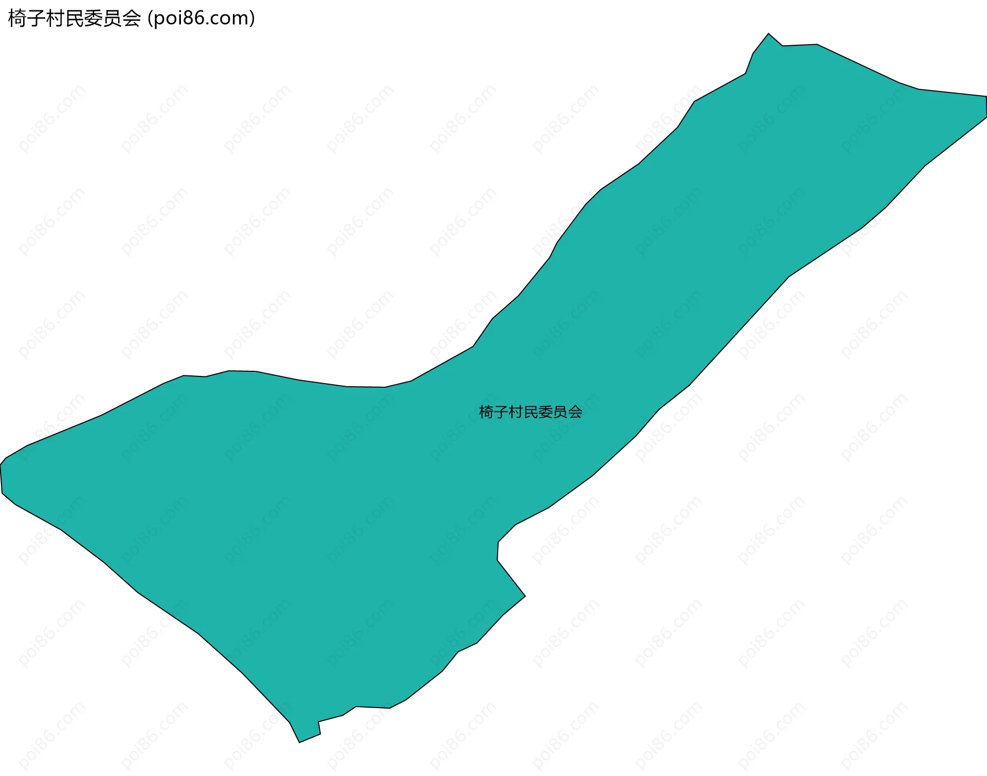 椅子村民委员会边界地图