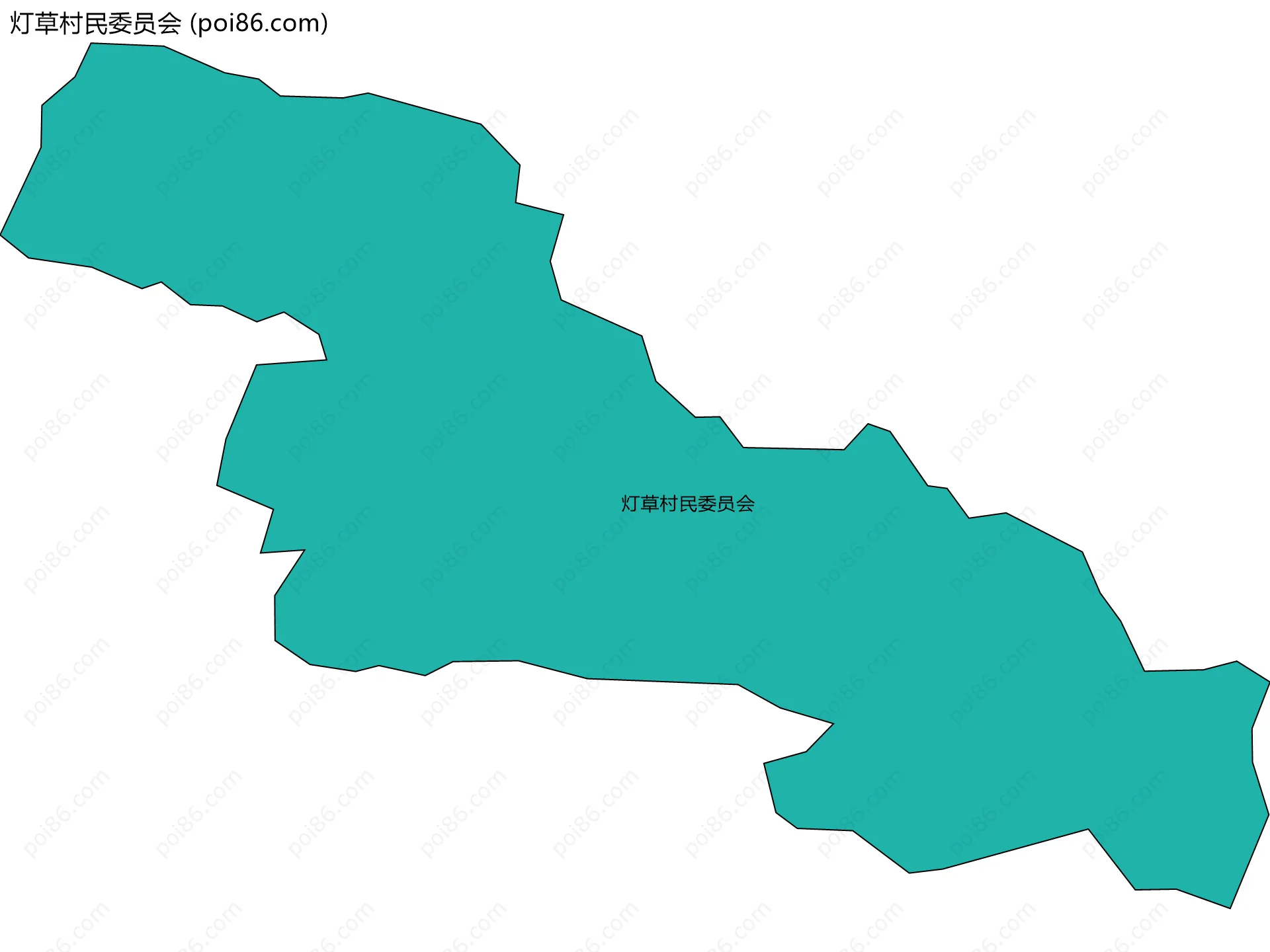 灯草村民委员会边界地图