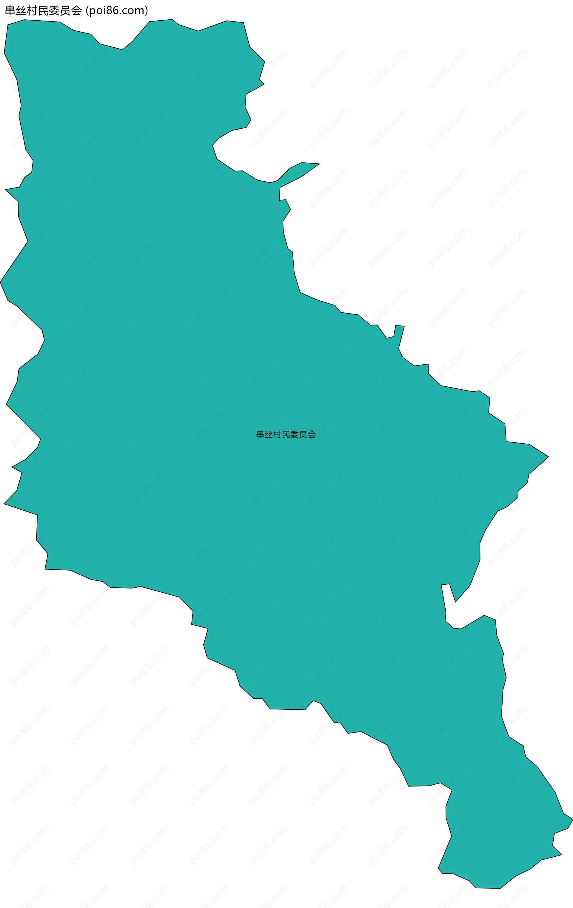 串丝村民委员会边界地图