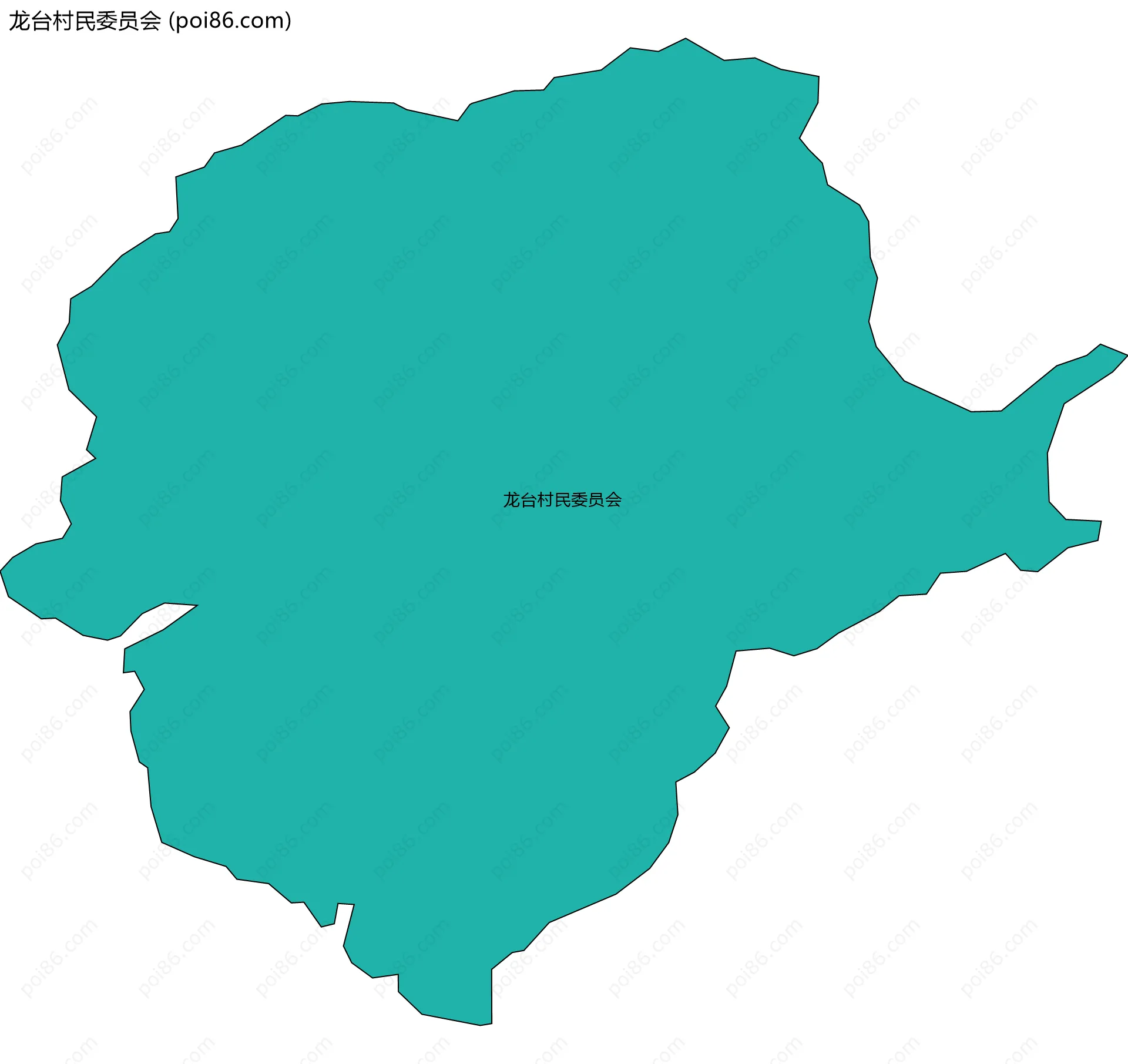 龙台村民委员会边界地图