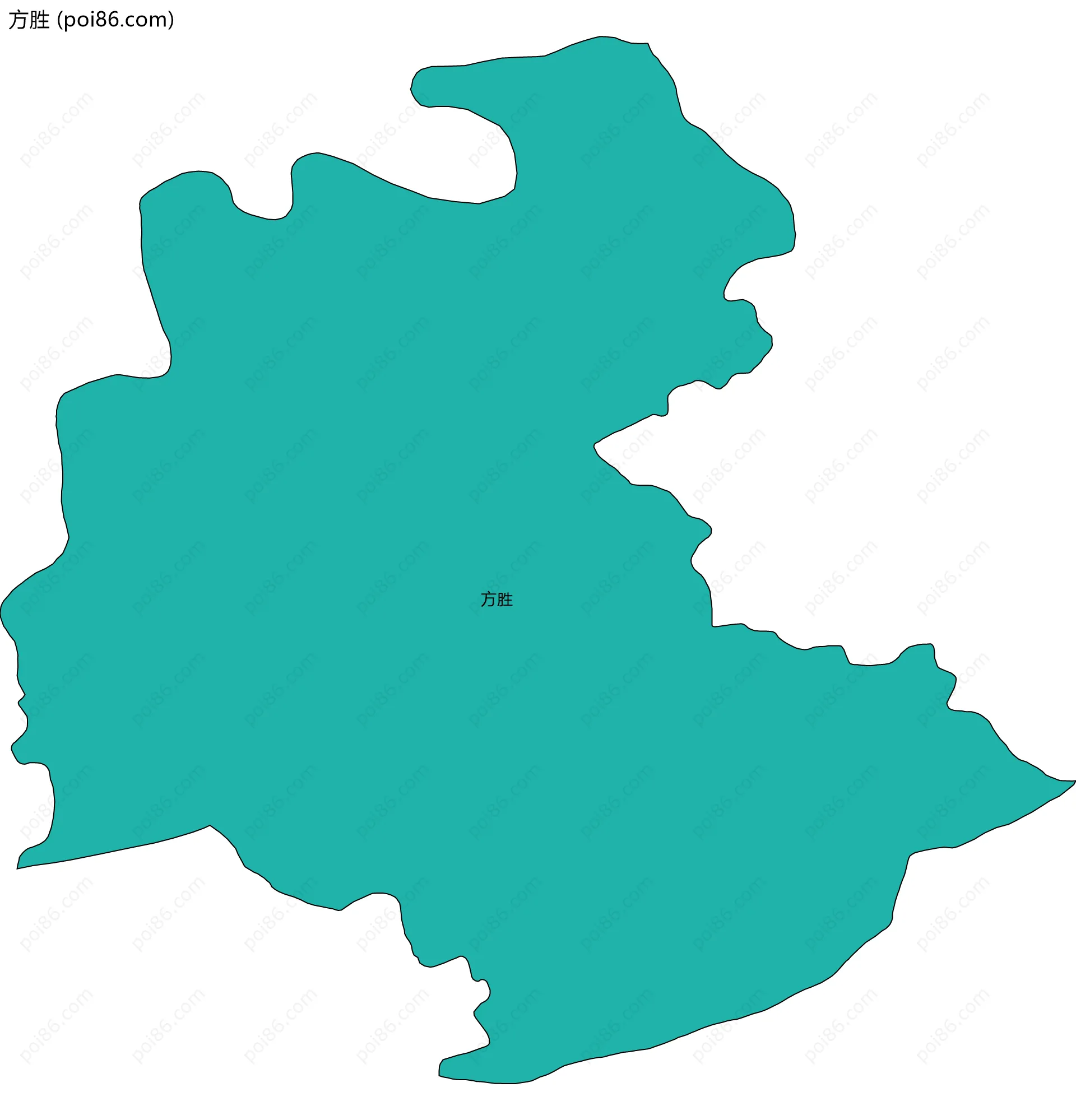 方胜边界地图