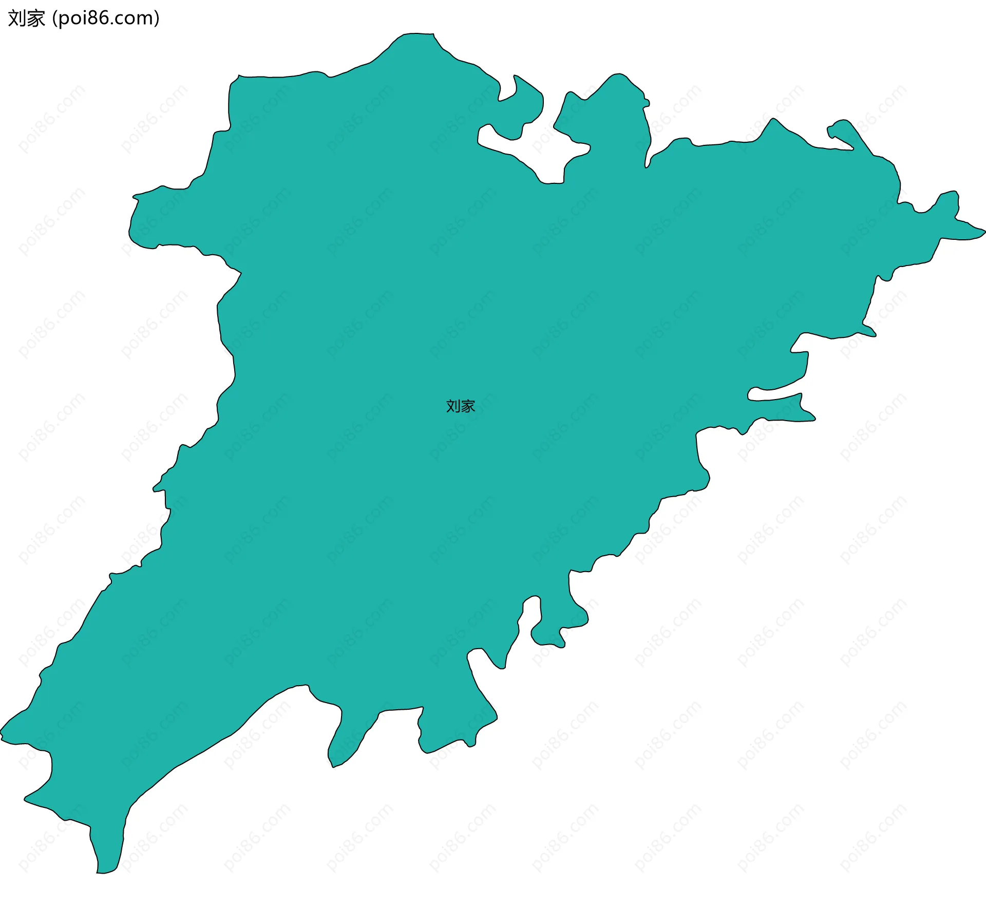 刘家边界地图