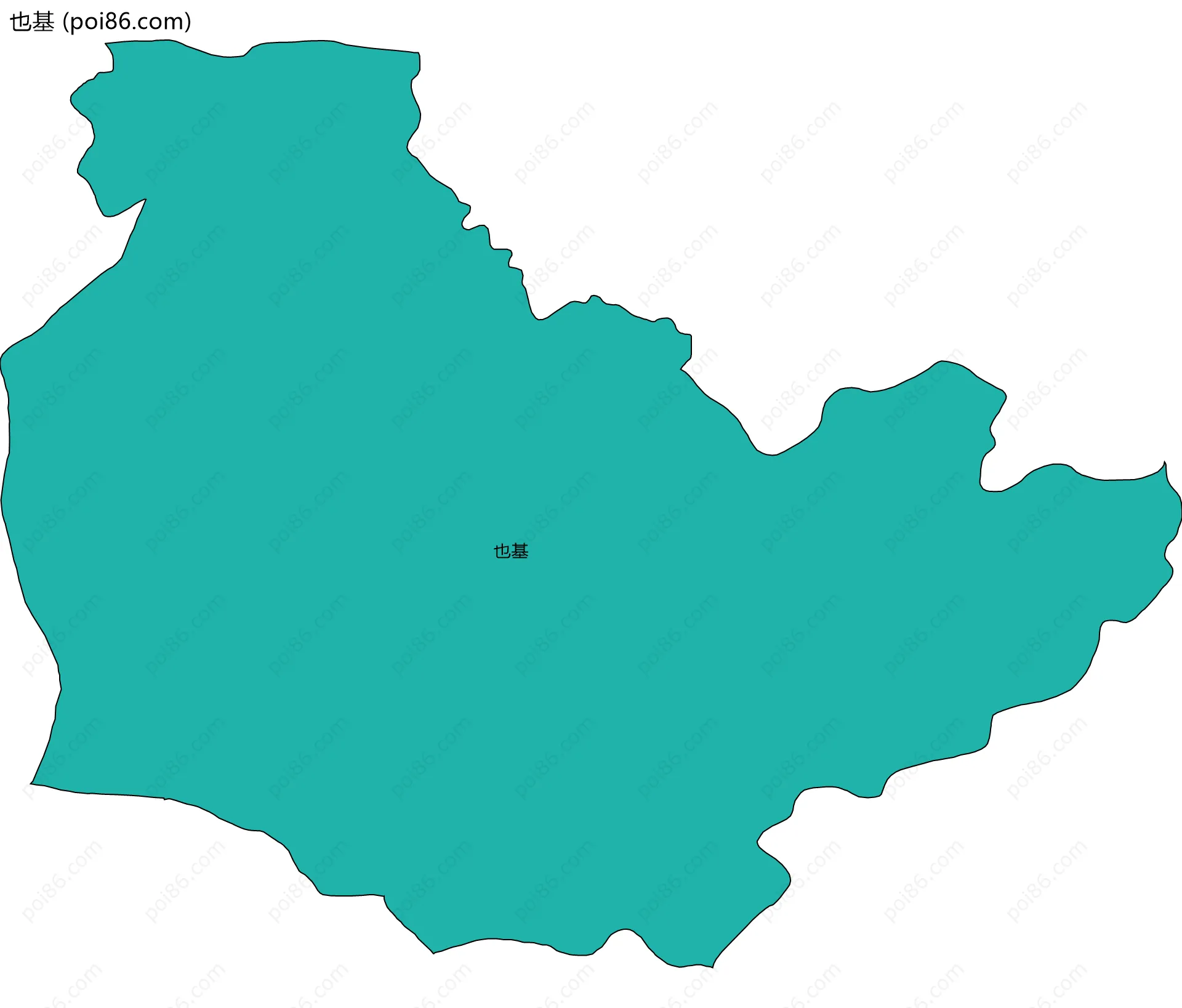 也基边界地图