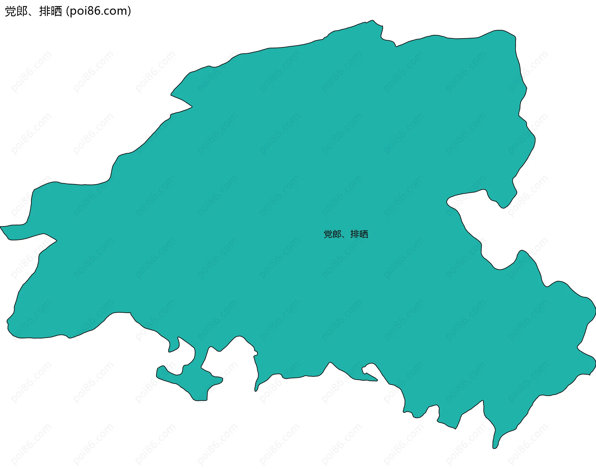 党郎、排晒边界地图