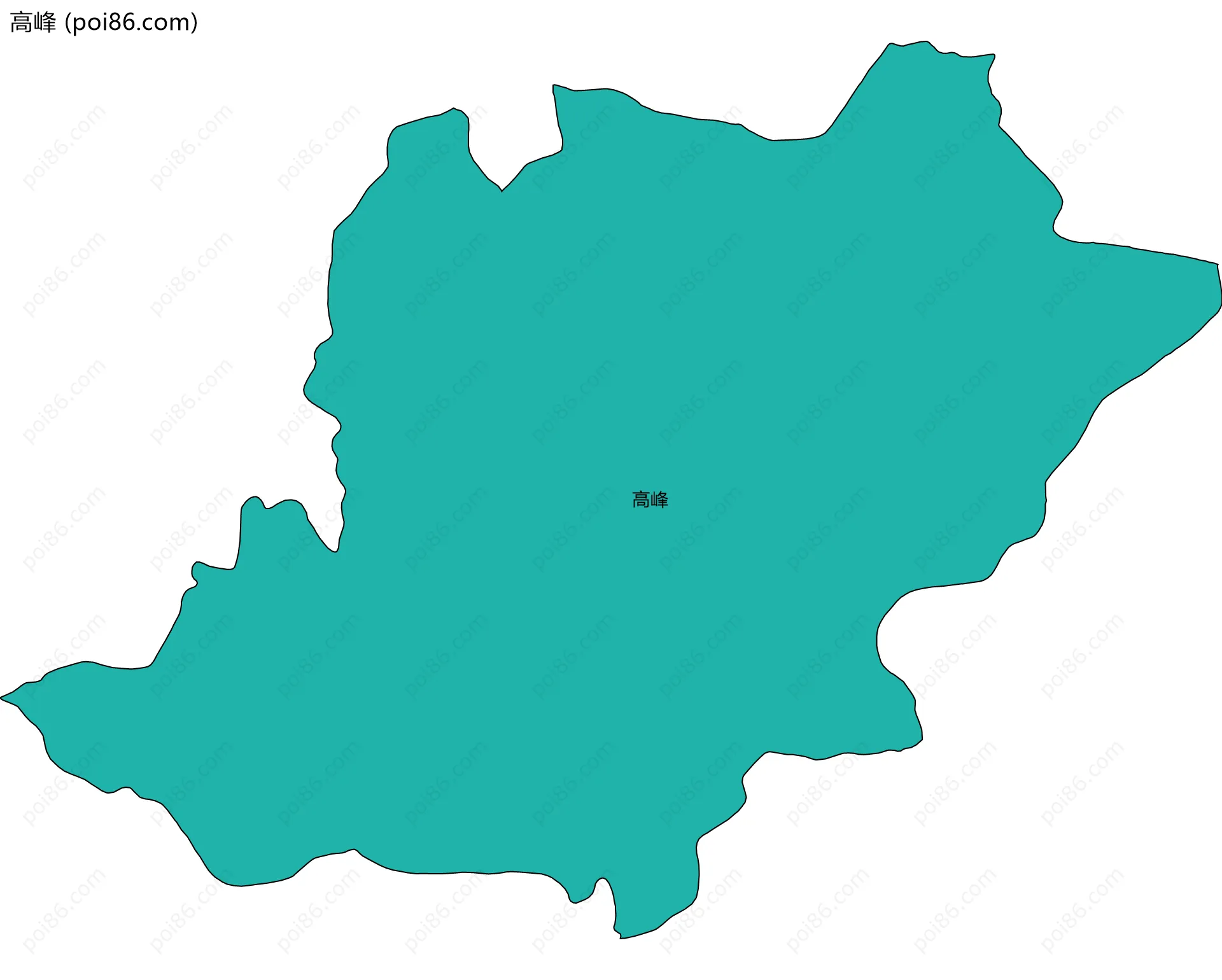高峰边界地图