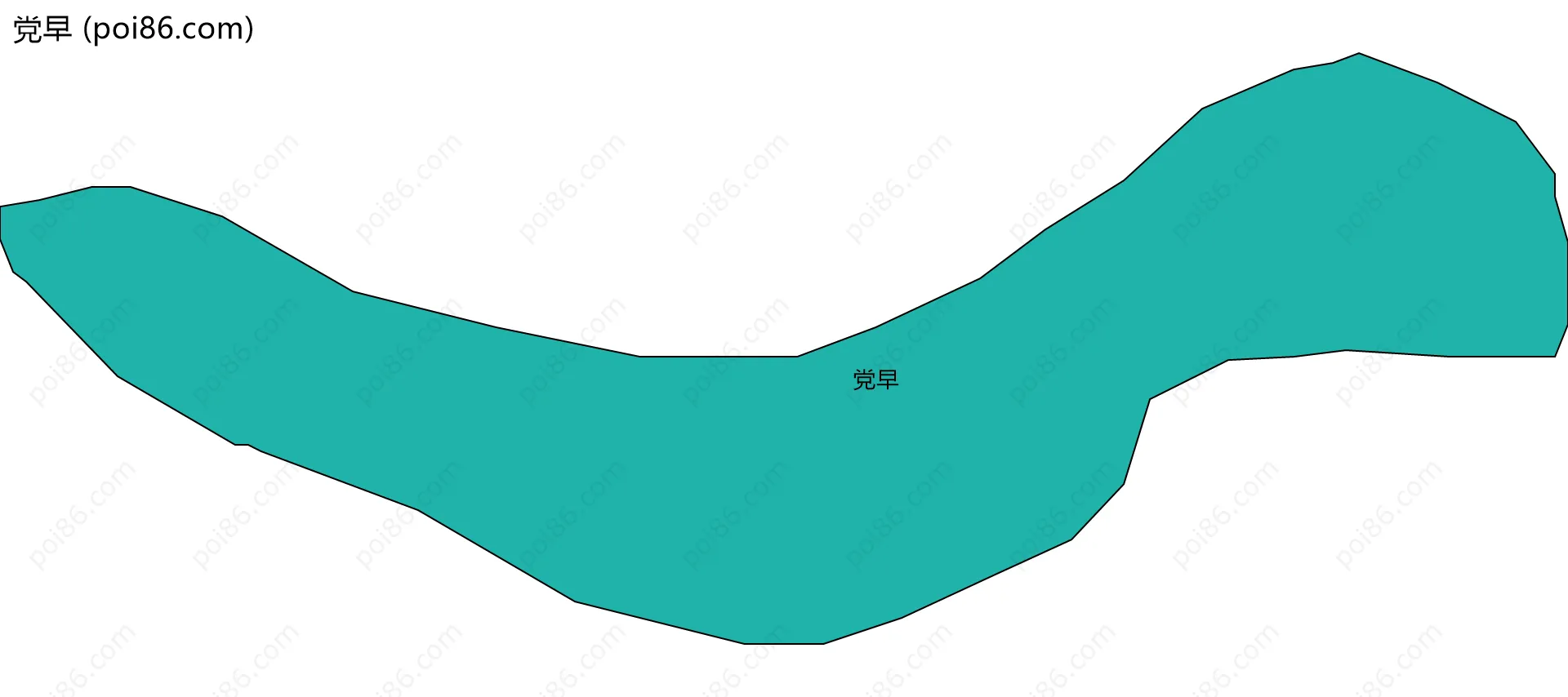 党早边界地图