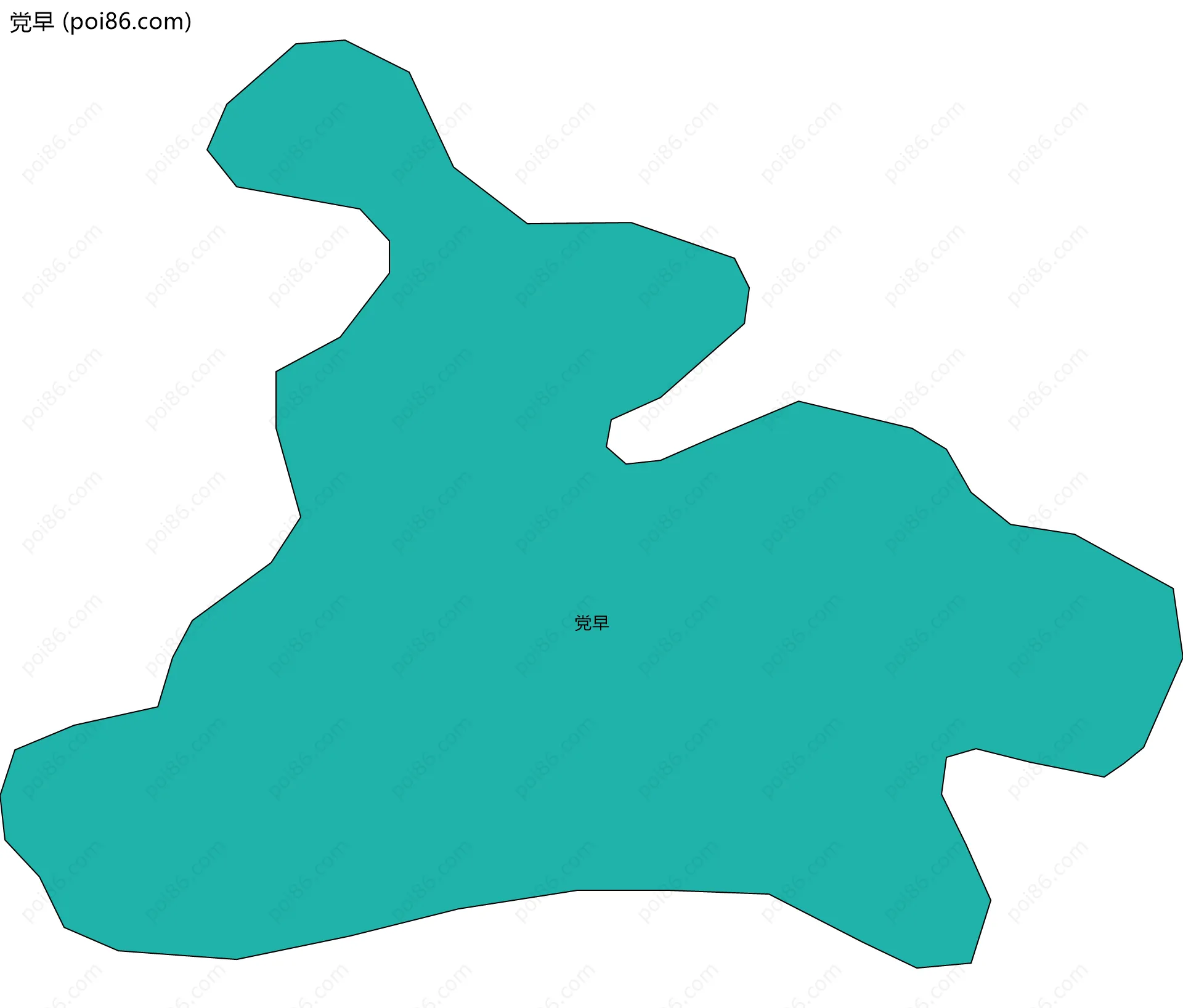 党早边界地图
