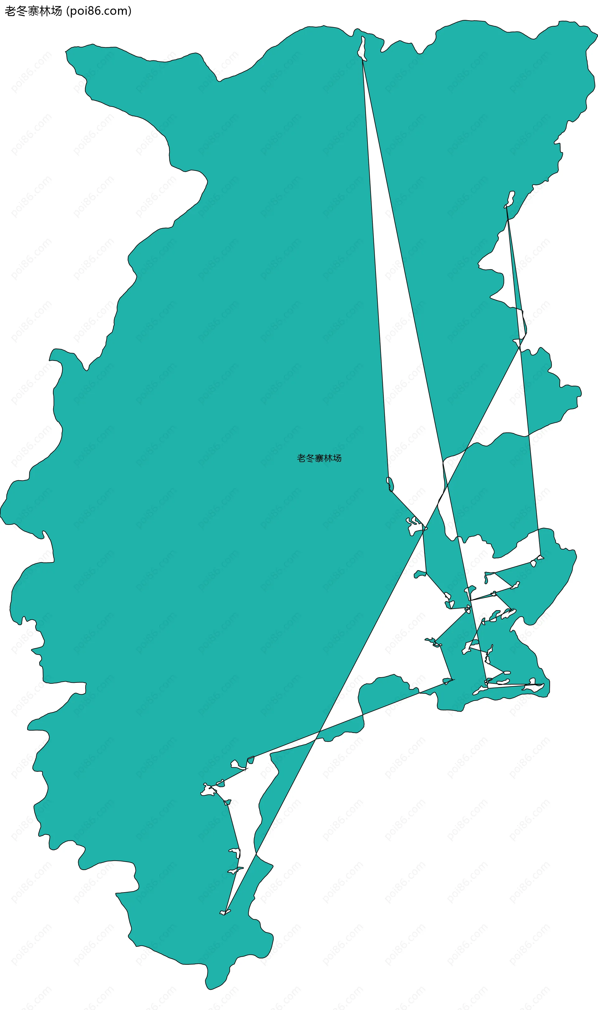 老冬寨林场边界地图