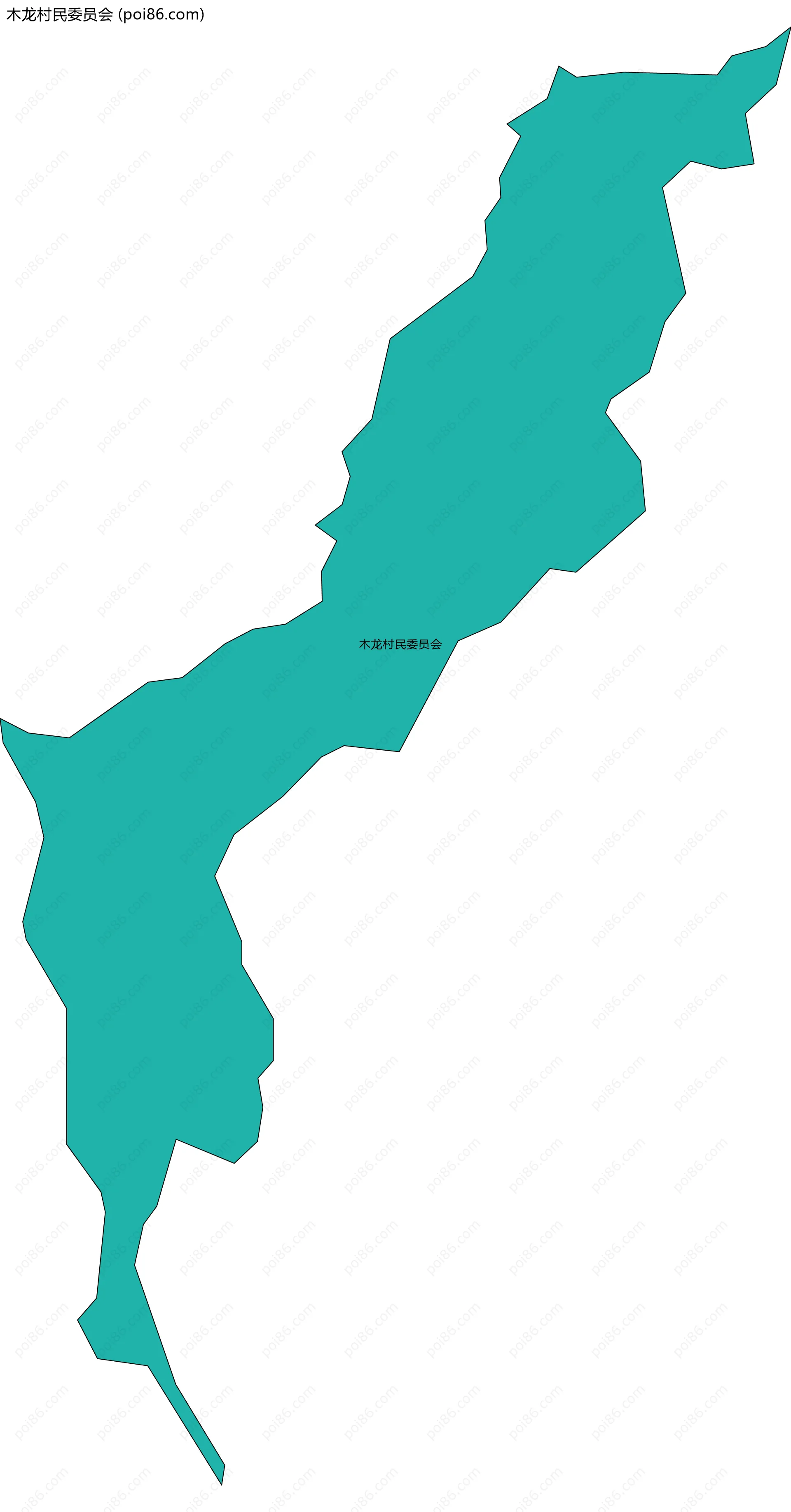 木龙村民委员会边界地图