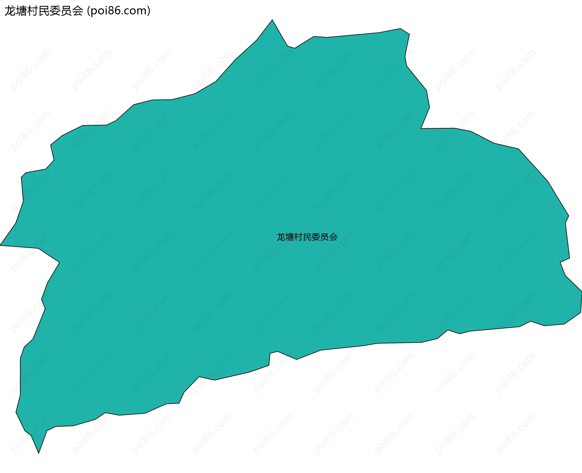 龙塘村民委员会边界地图