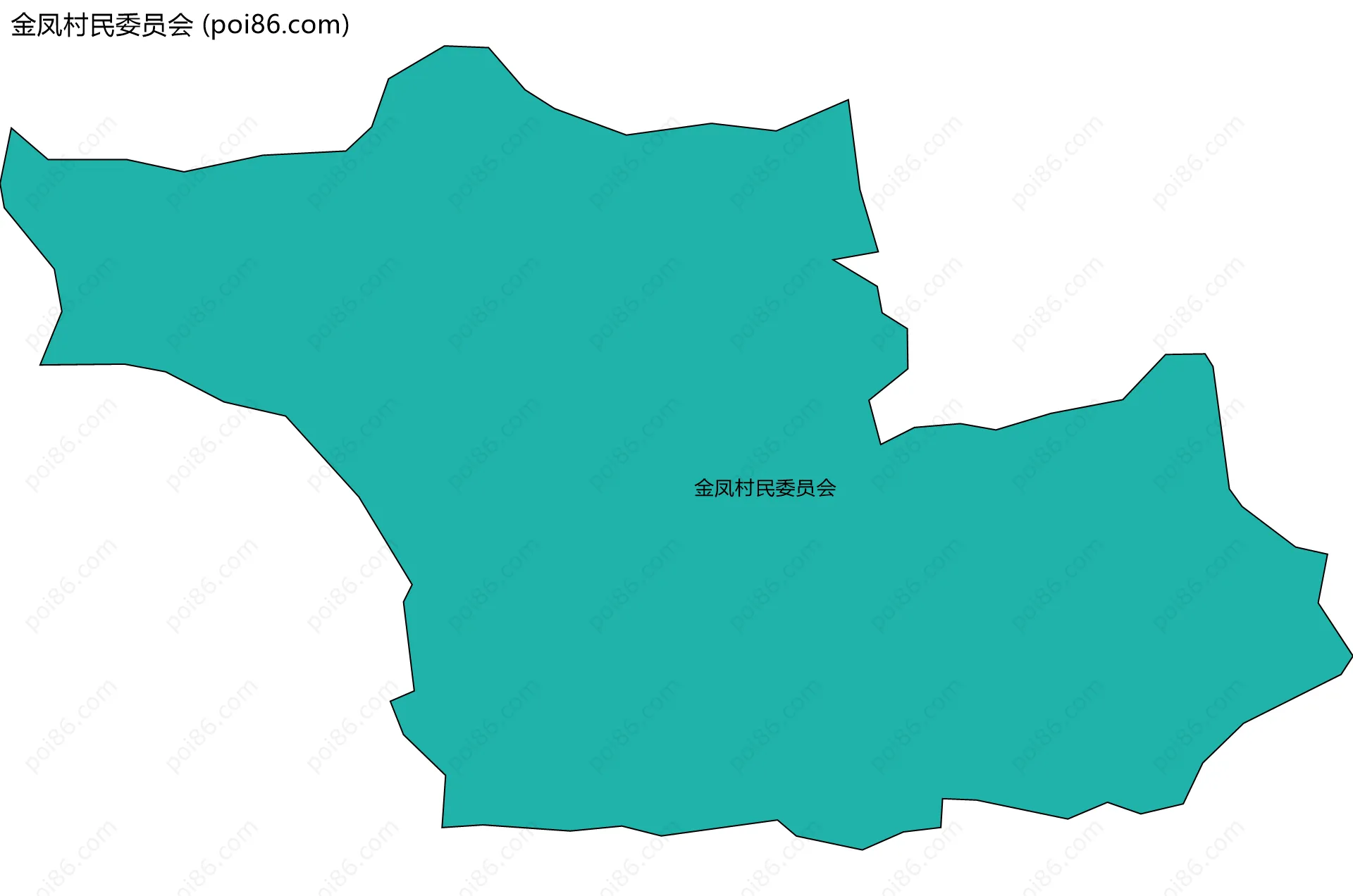 金凤村民委员会边界地图