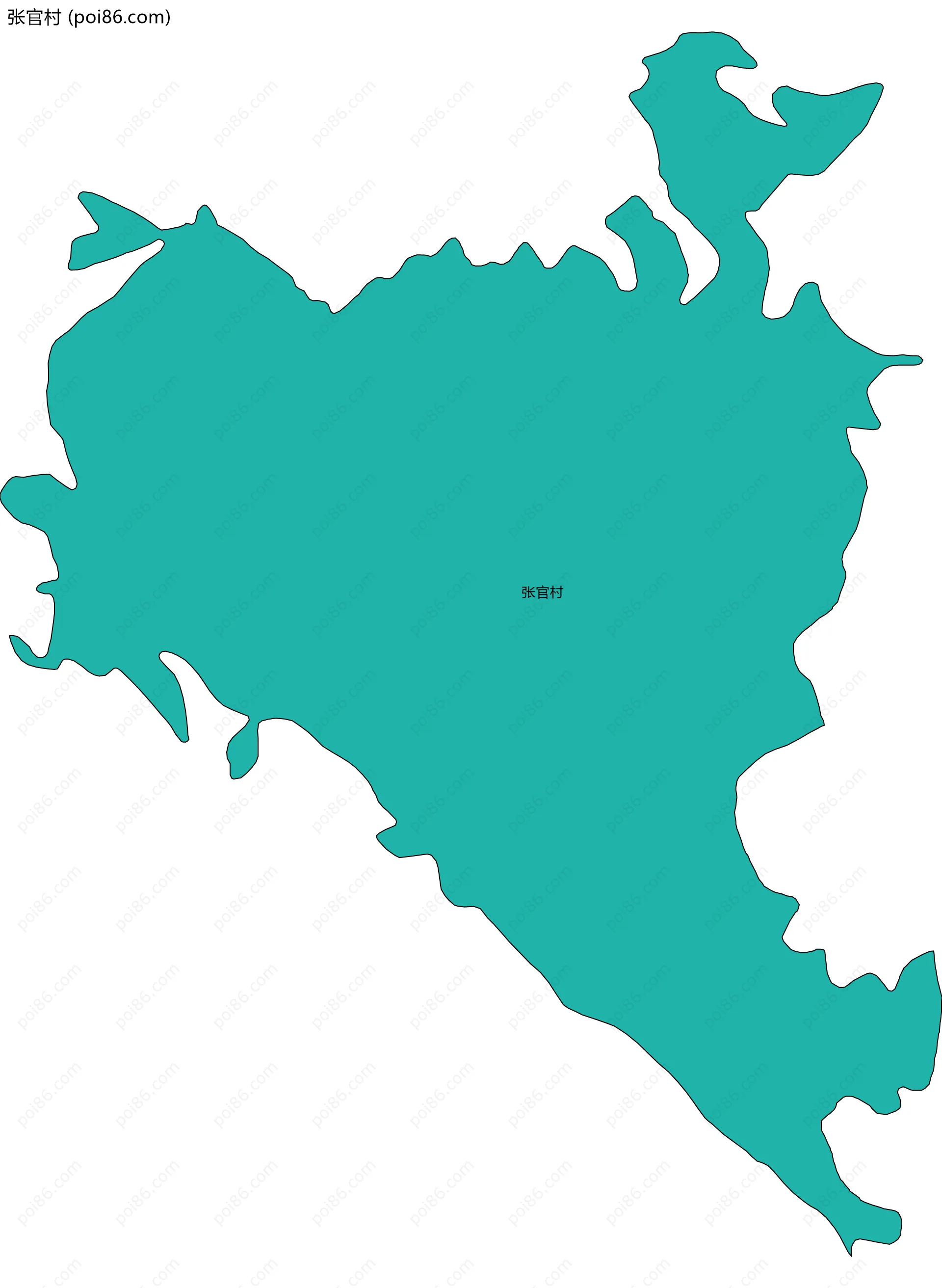 张官村边界地图