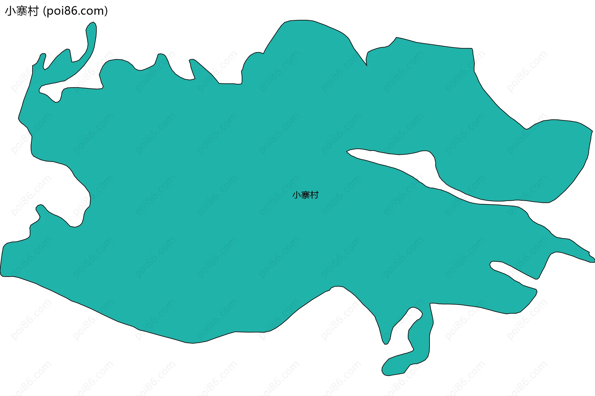 小寨村边界地图