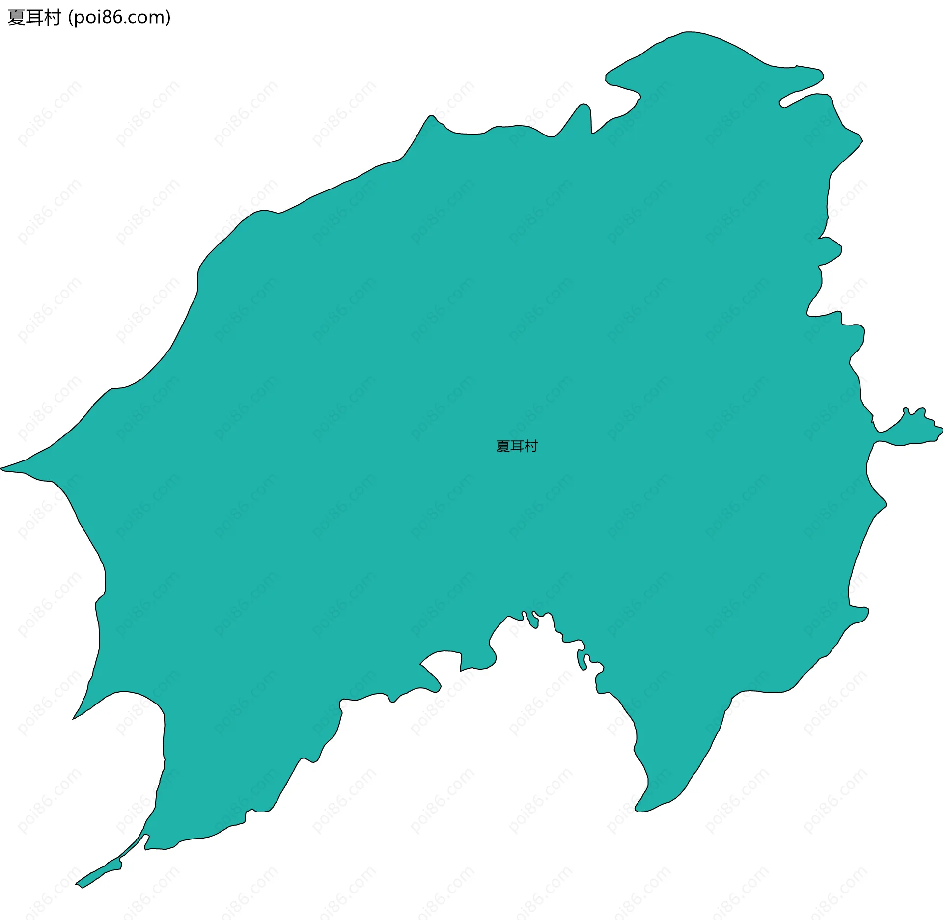 夏耳村边界地图