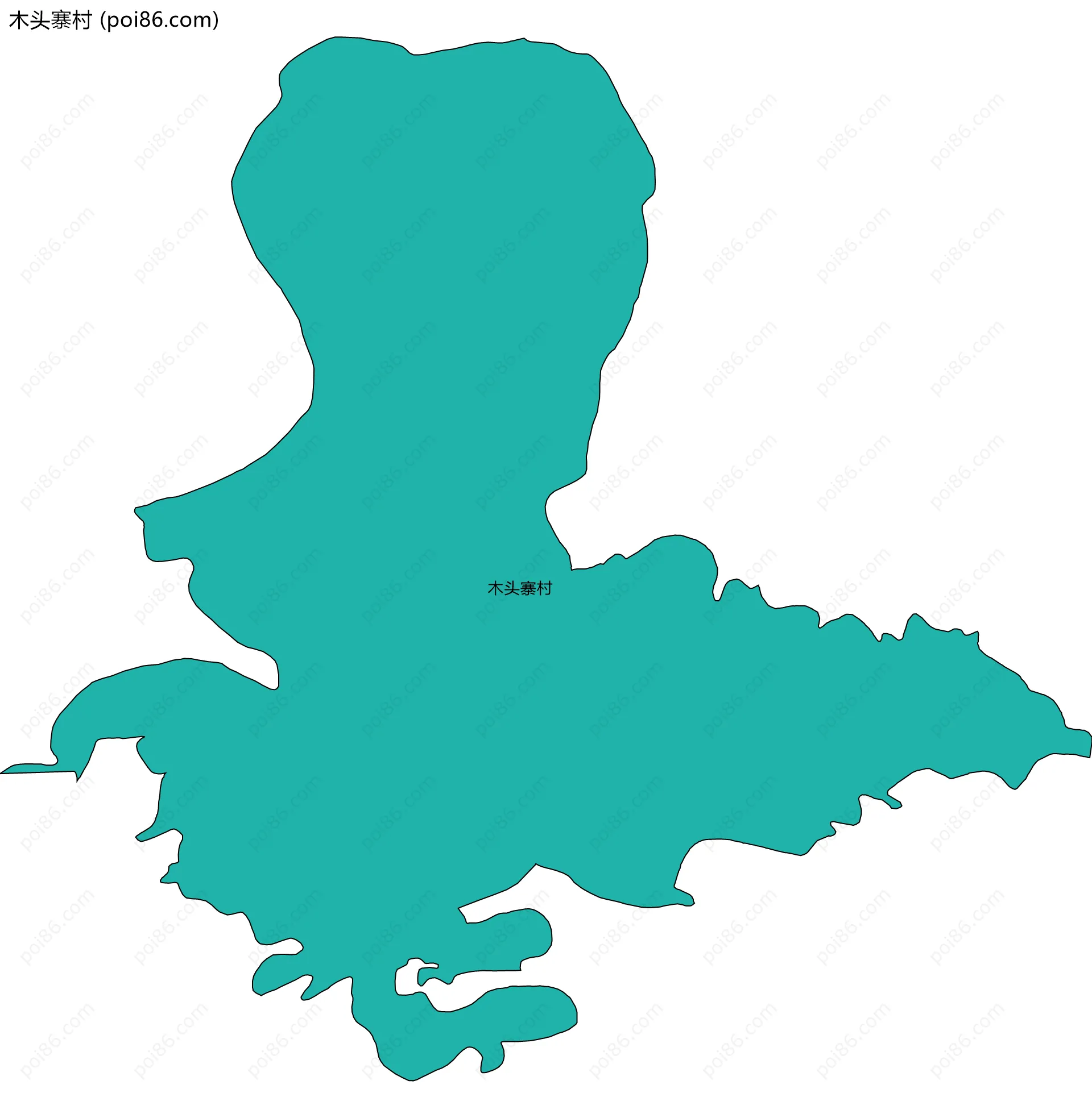 木头寨村边界地图