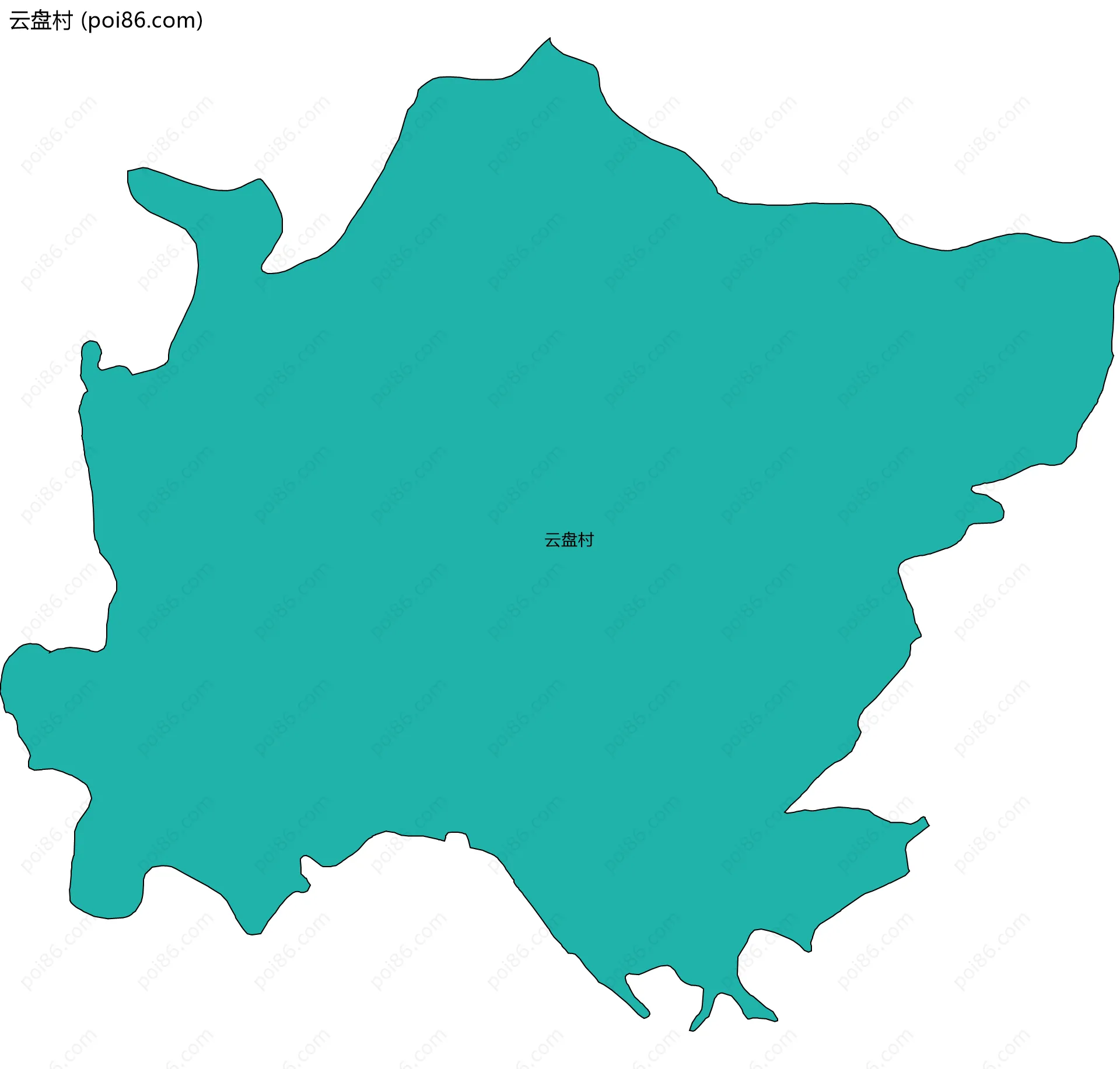 云盘村边界地图