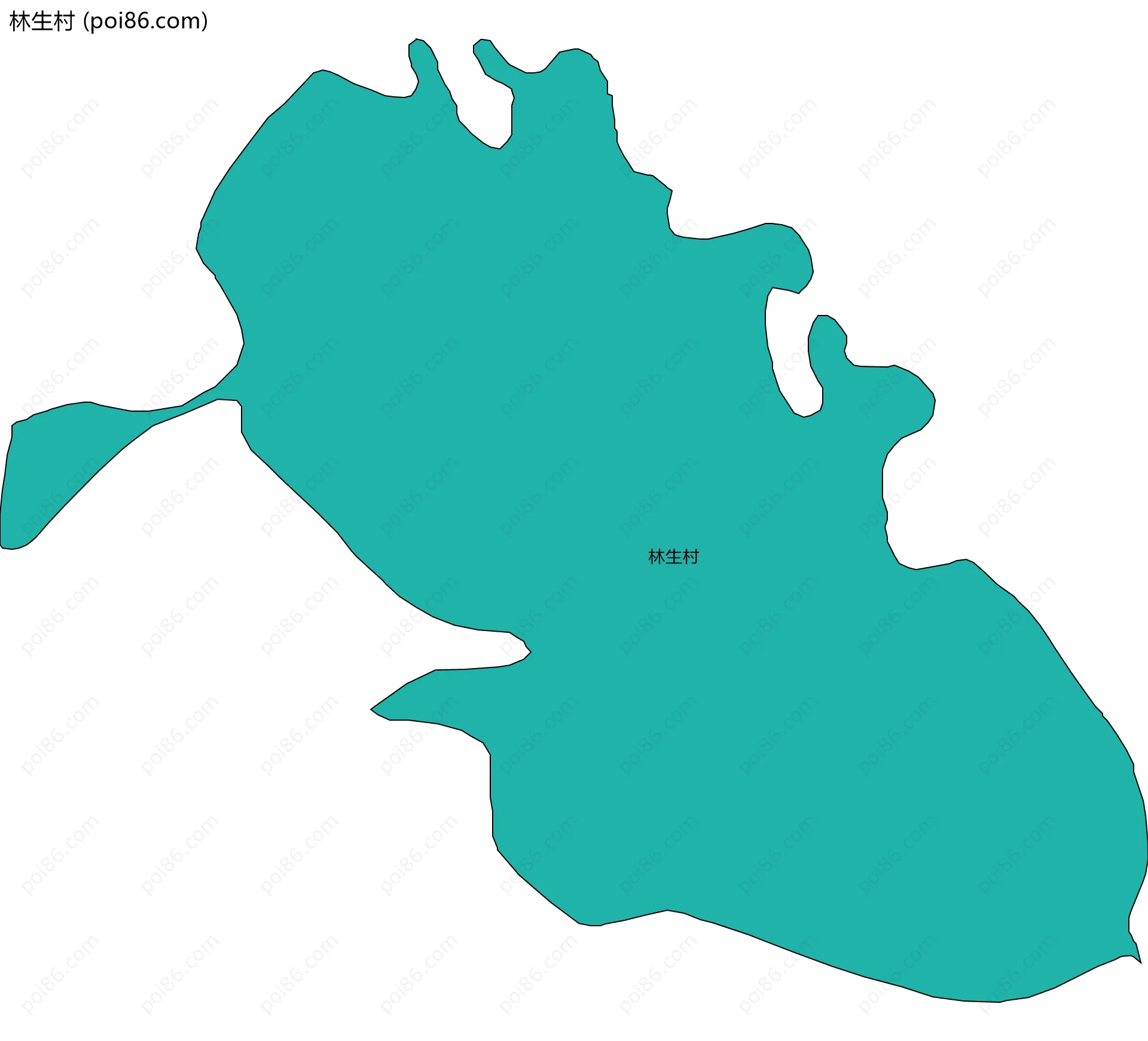 林生村边界地图
