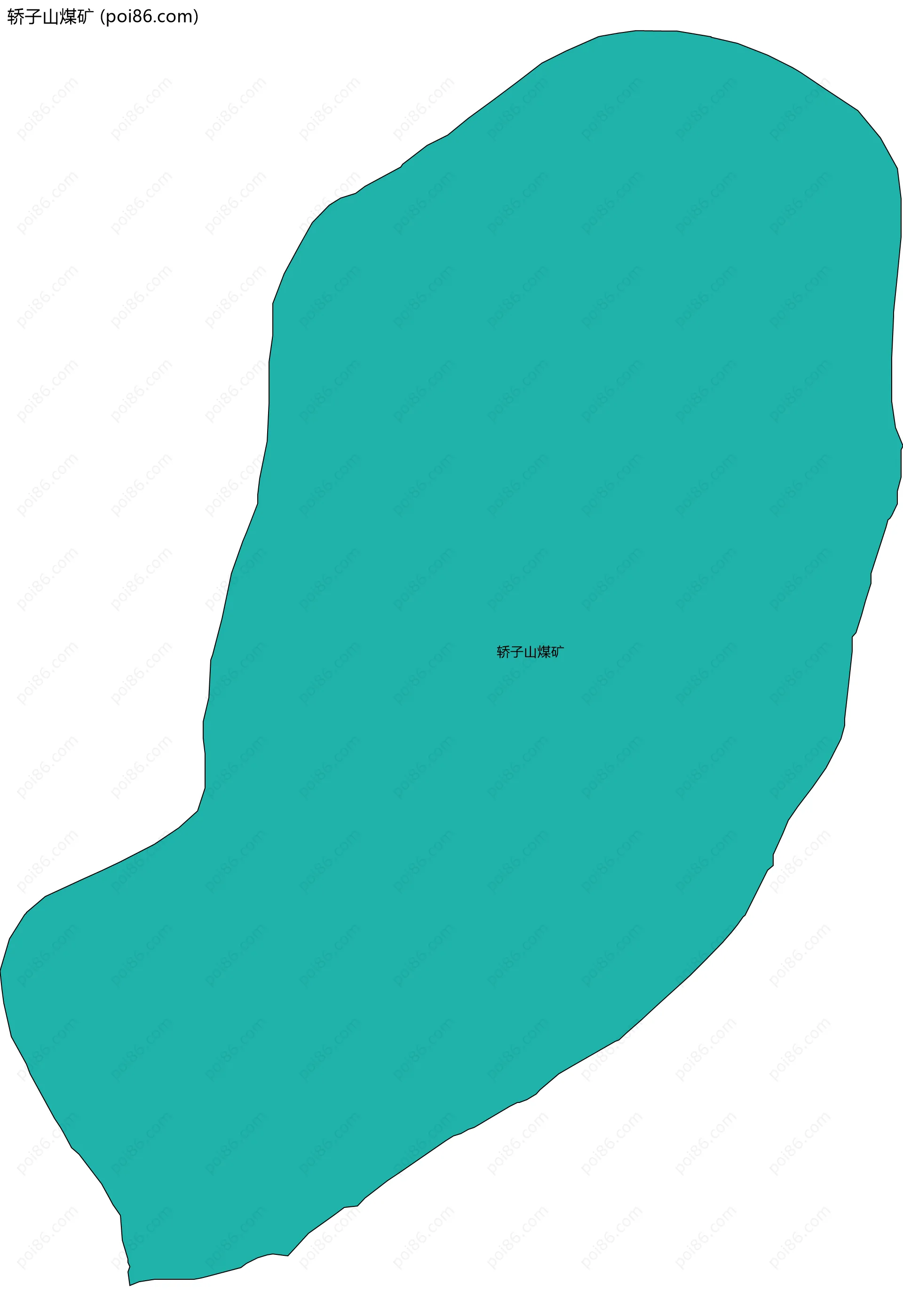 轿子山煤矿边界地图