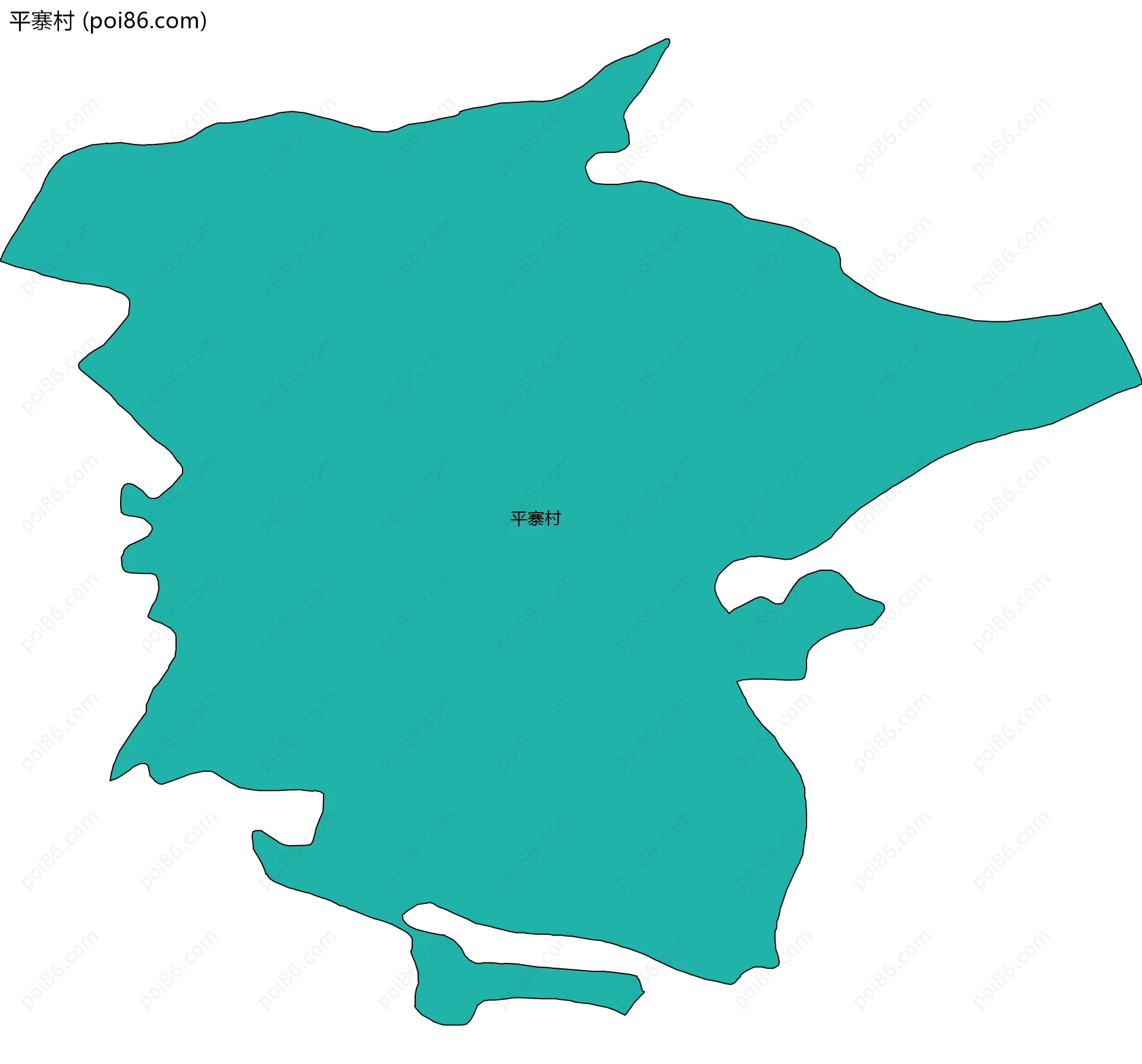 平寨村边界地图