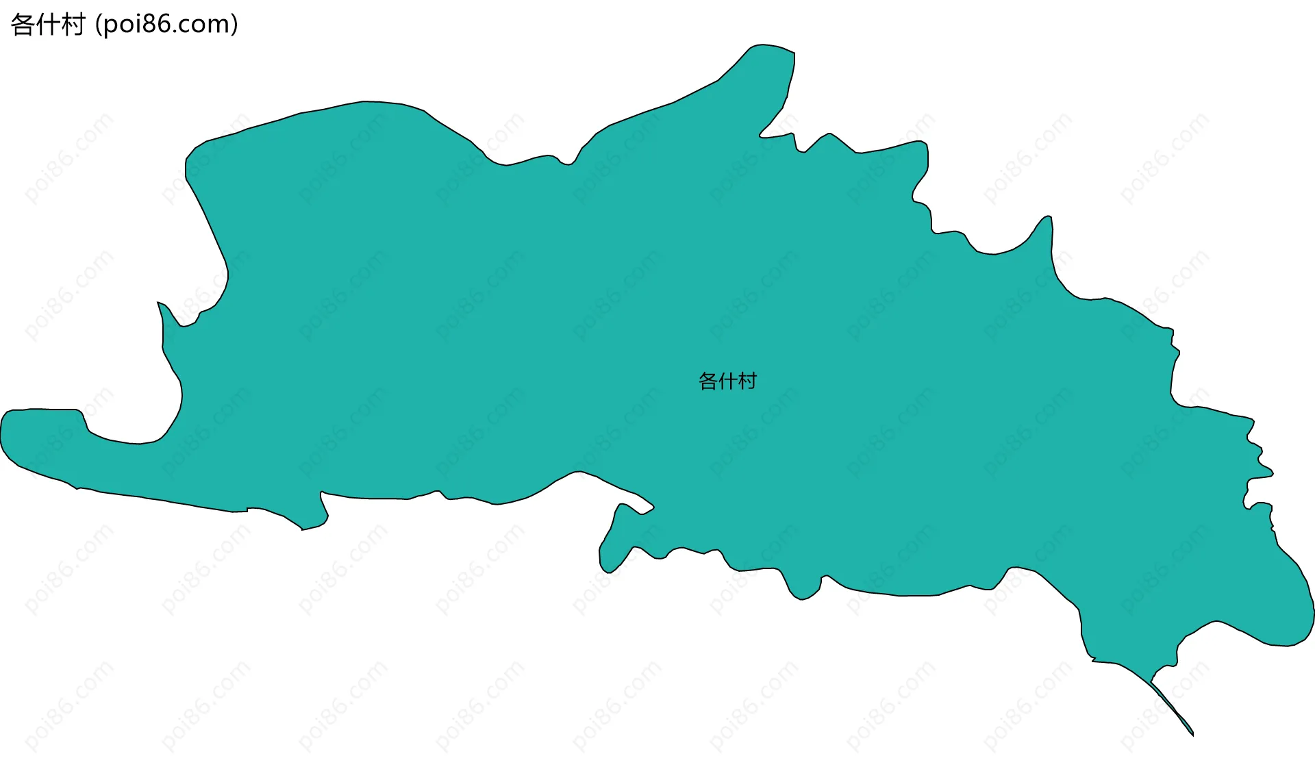 各什村边界地图