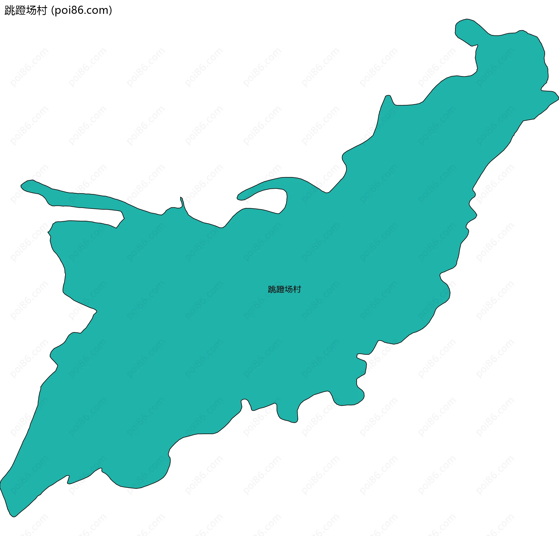 跳蹬场村边界地图
