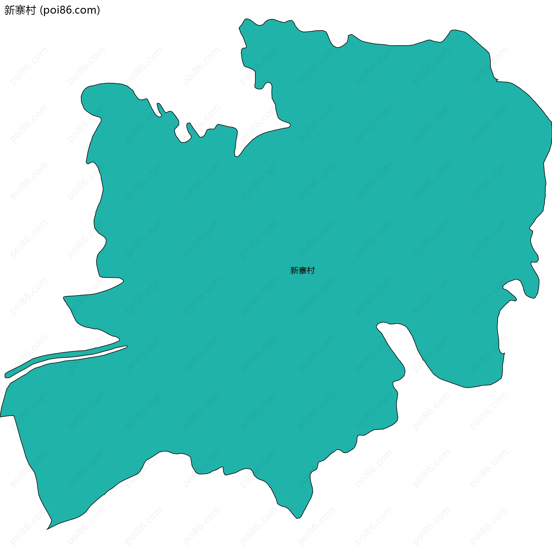 新寨村边界地图