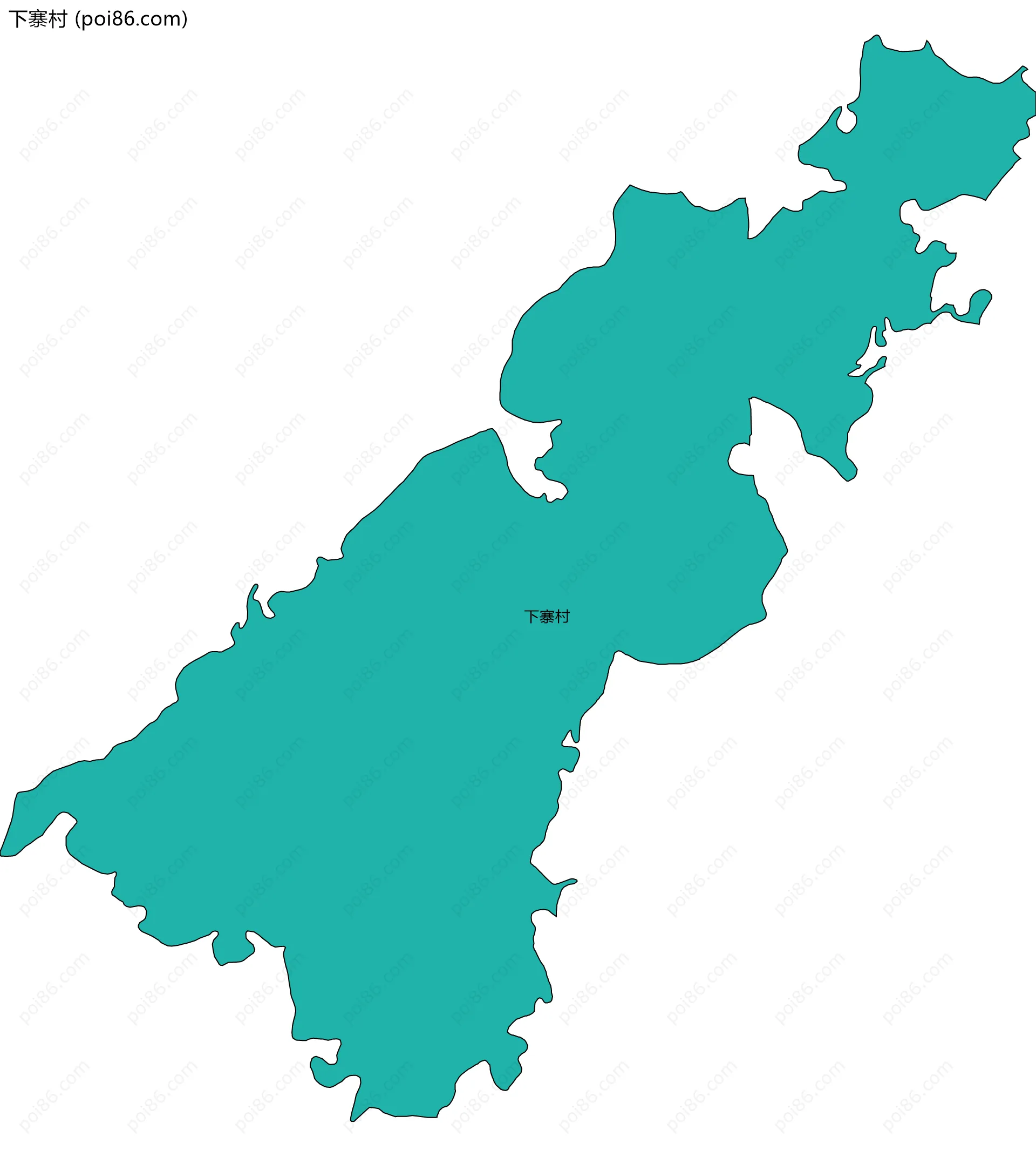 下寨村边界地图