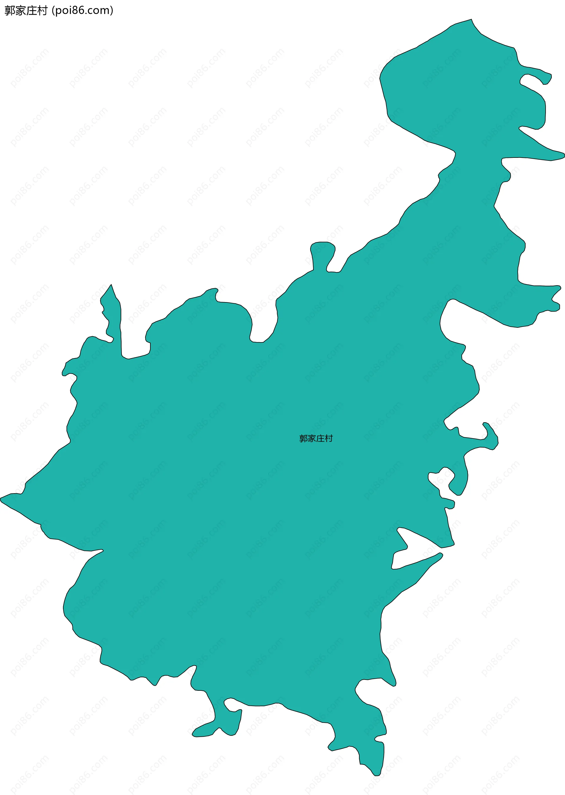 郭家庄村边界地图