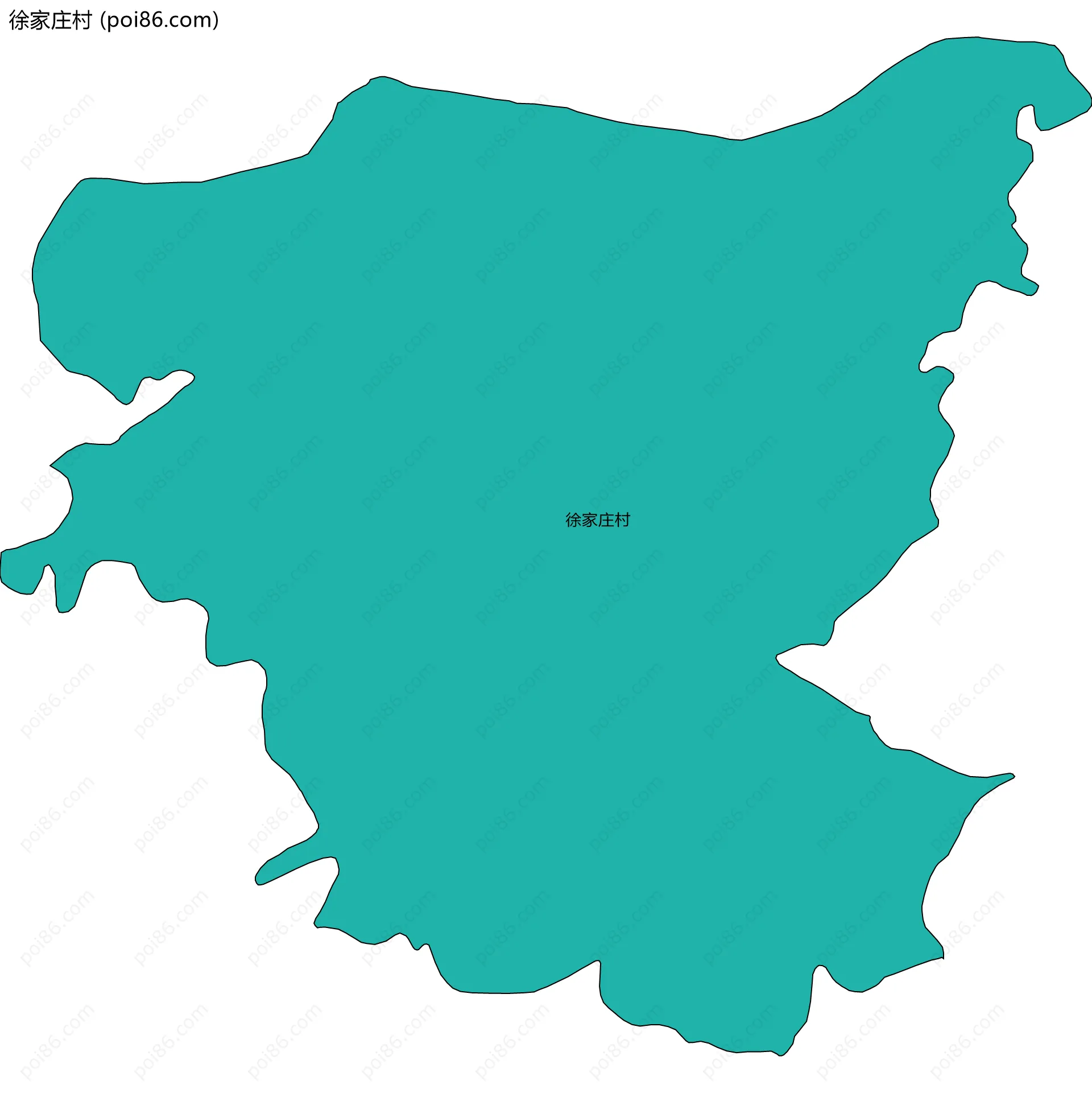 徐家庄村边界地图